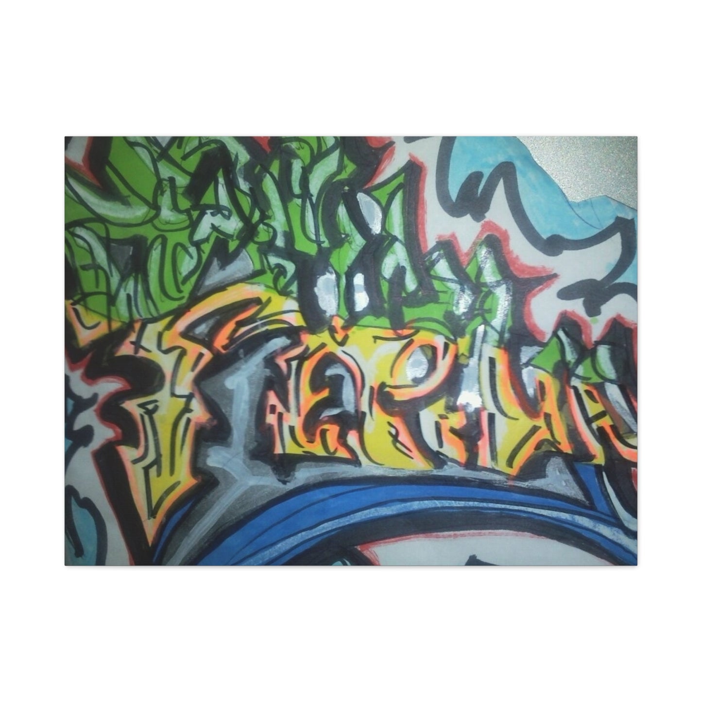 Graffiti Street Art Canvas Print — Urban Colorful Wall Decor