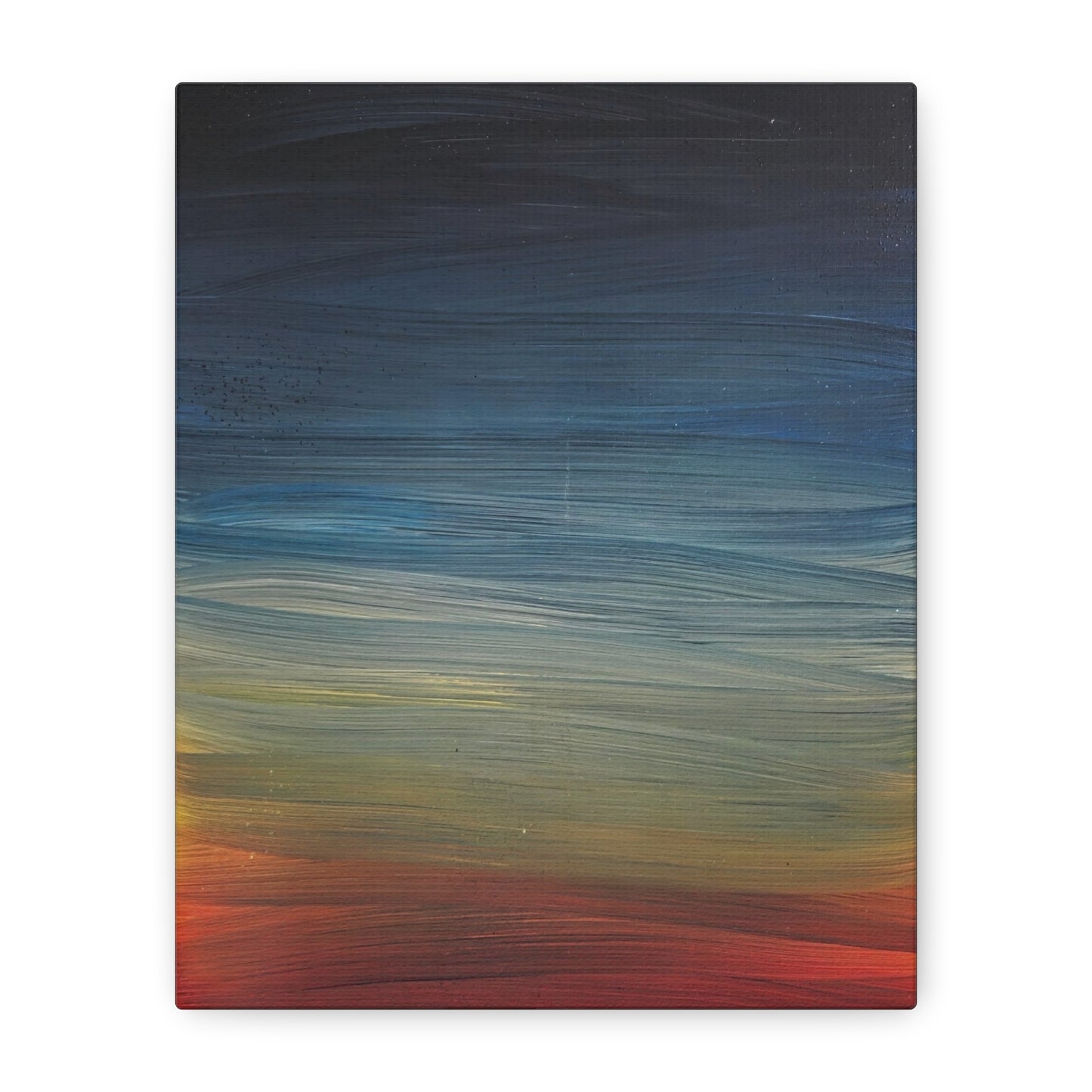 Abstract Coastal Sunset Canvas Print — Matte Stretched Wall Art
