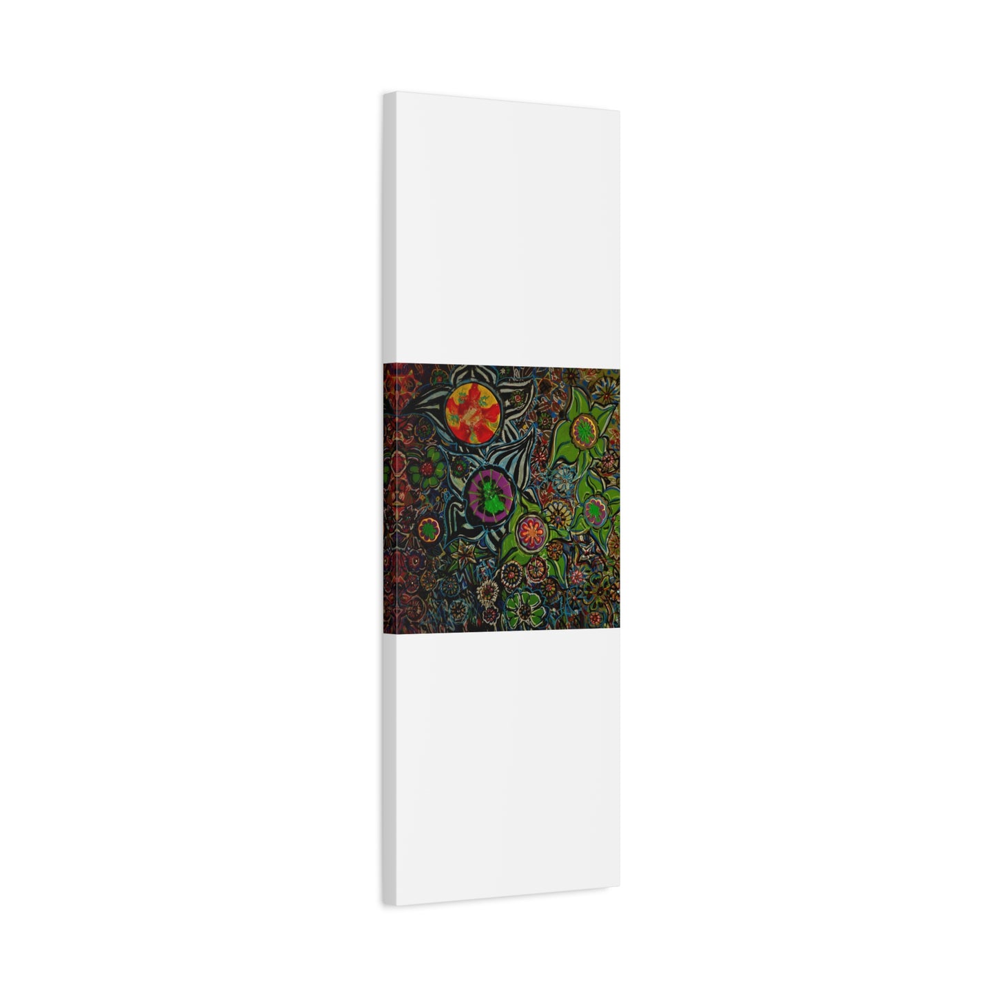Urban_gardening-03 - Psychedelic Floral Canvas Print — Vibrant Abstract Garden Wall Art