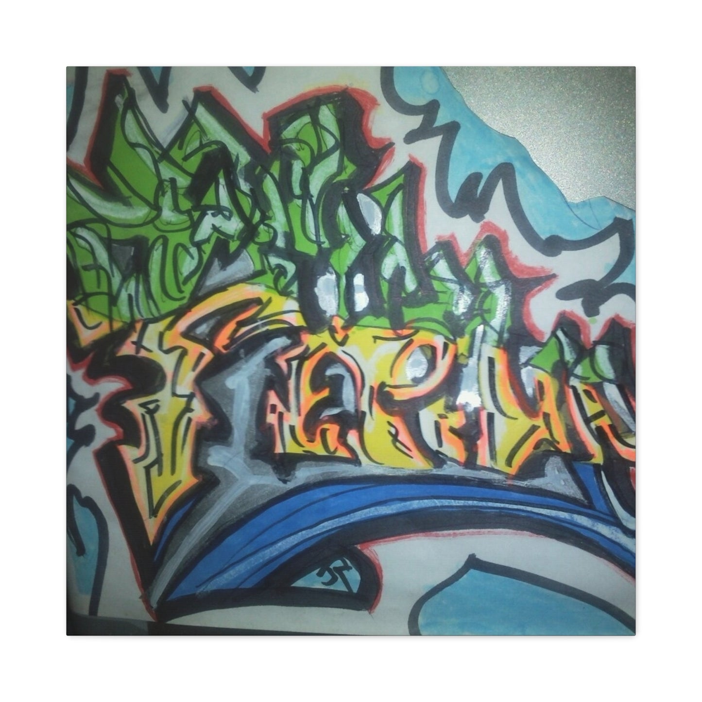 Graffiti Street Art Canvas Print — Urban Colorful Wall Decor