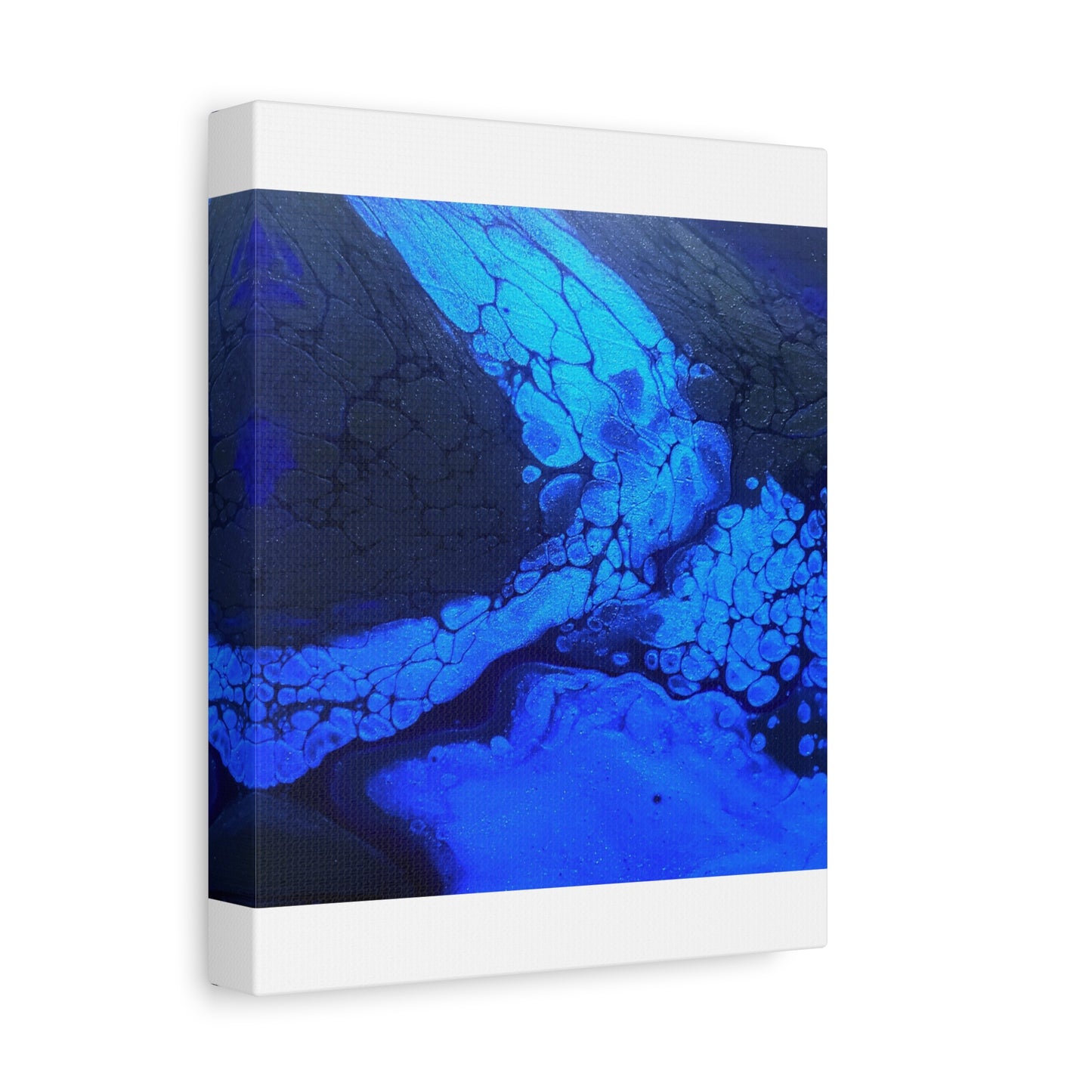 Abstract Blue Ocean Canvas Print — Matte Stretched Wall Art