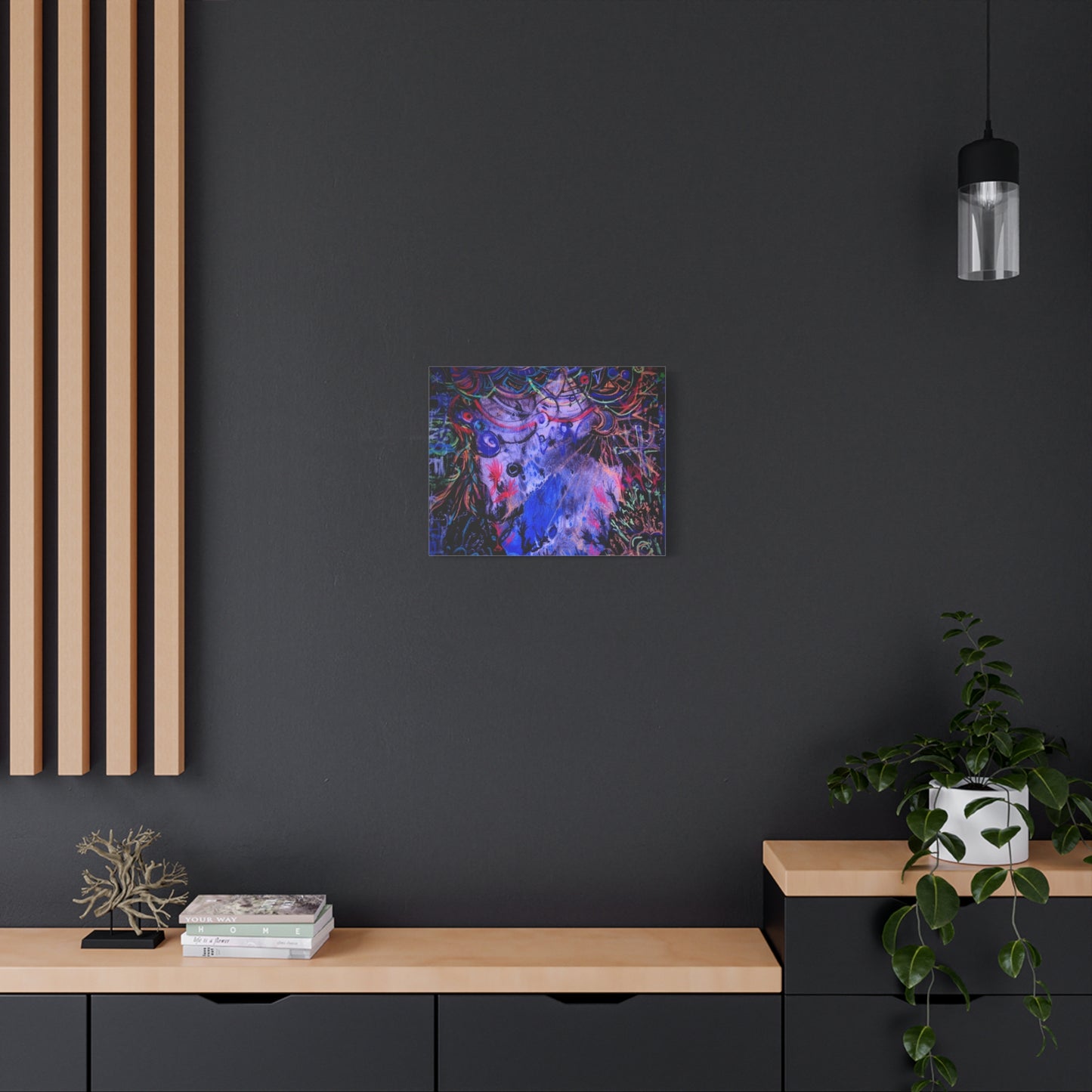 soul_extractions - Abstract Neon Canvas Art - Vibrant Psychedelic Wall Decor