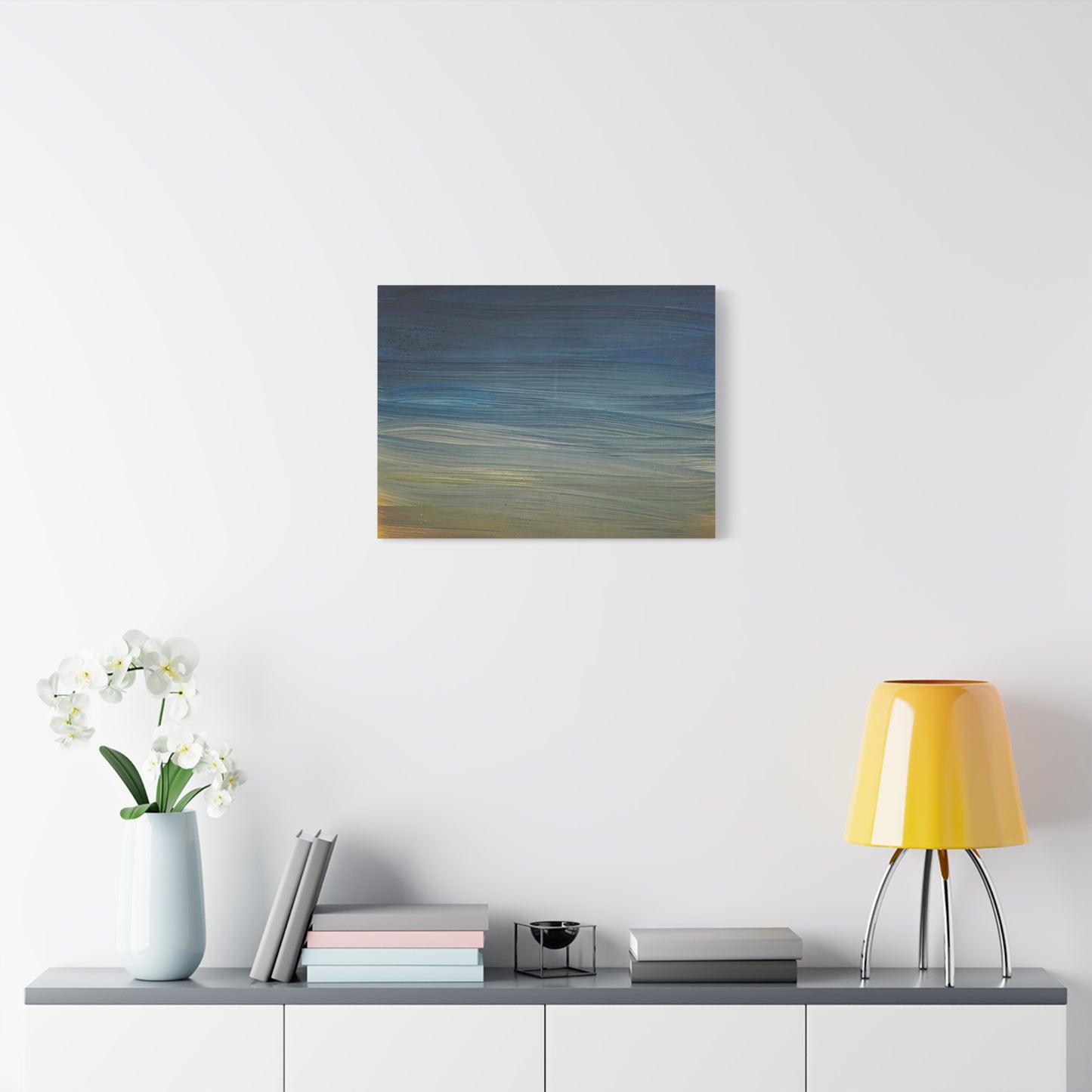 Abstract Coastal Sunset Canvas Print — Matte Stretched Wall Art