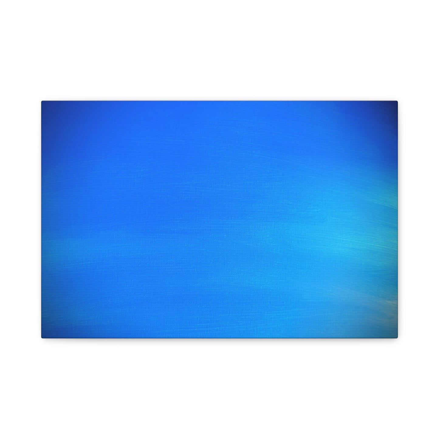 Blue Burst - Gradient Matte Canvas Print — Abstract Ocean Wall Art, Stretched 1.25"