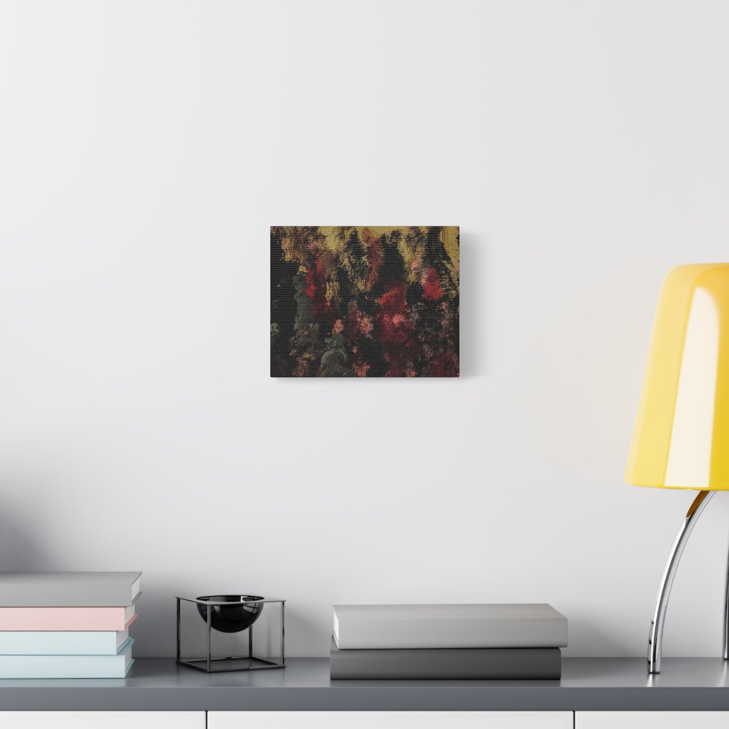 Autumn Forest Nightscape Matte Canvas Print — Stretched 1.25"