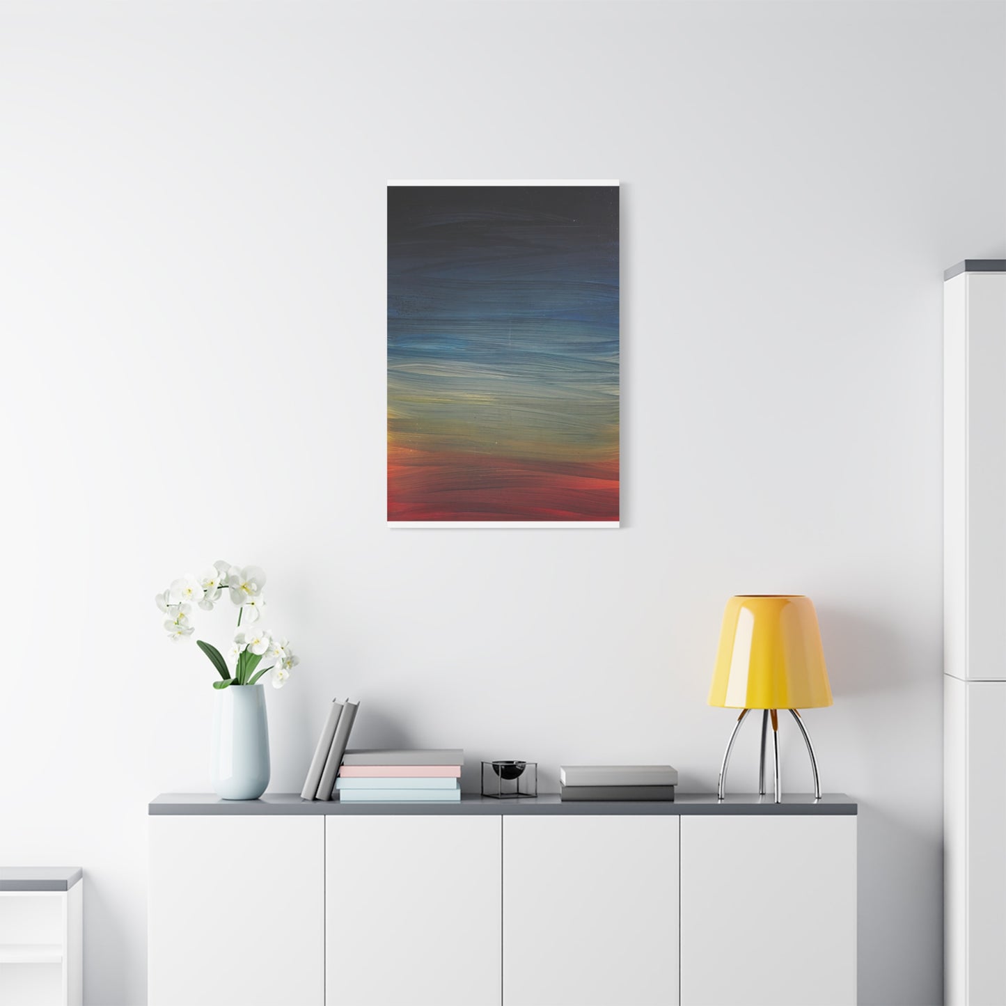 Abstract Coastal Sunset Canvas Print — Matte Stretched Wall Art