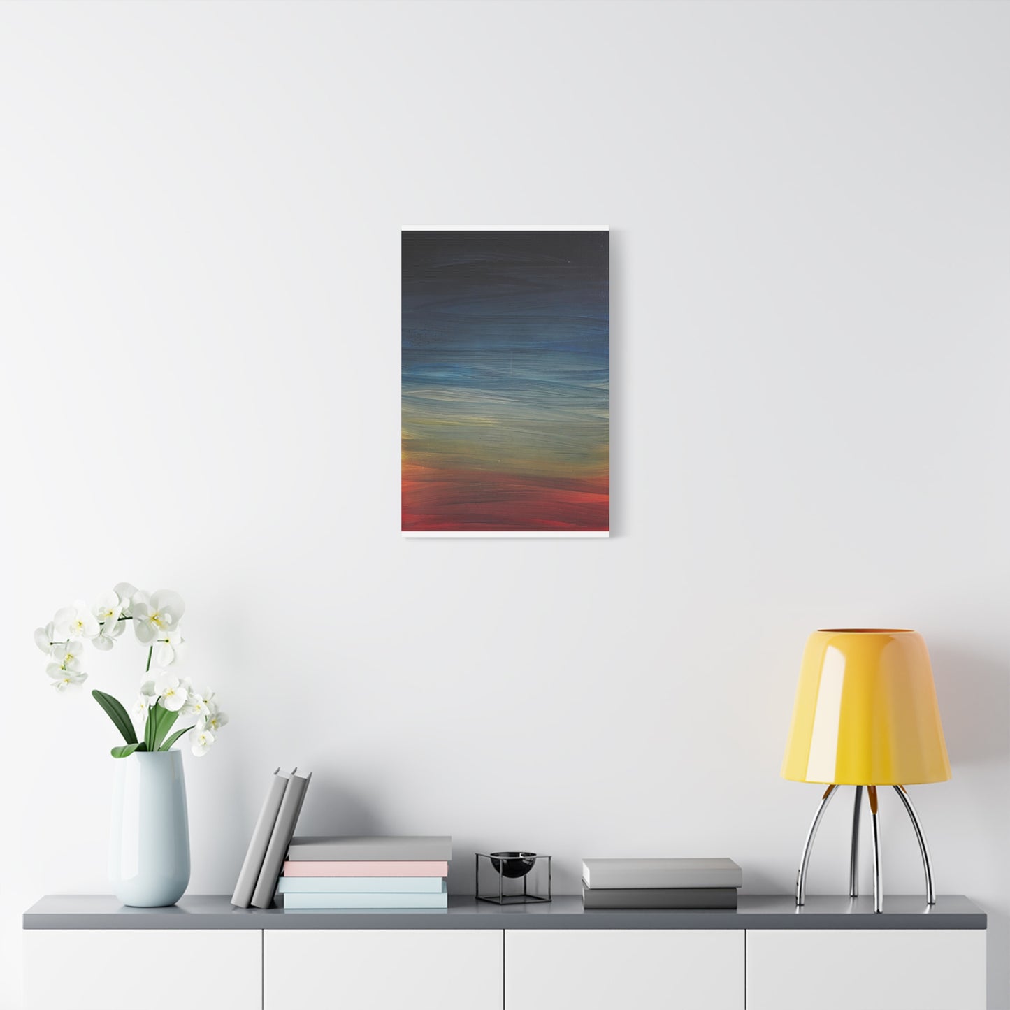 Abstract Coastal Sunset Canvas Print — Matte Stretched Wall Art