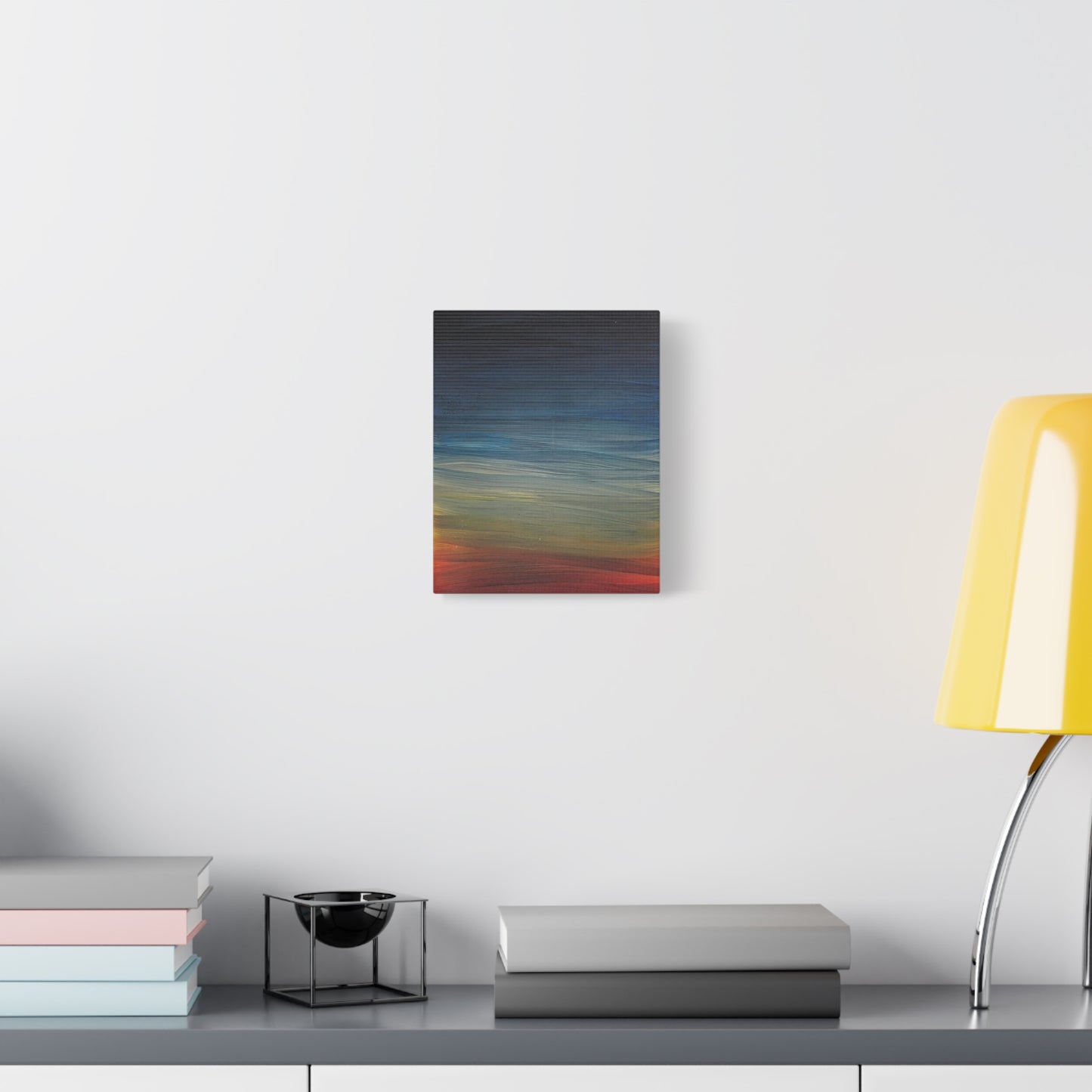 Abstract Coastal Sunset Canvas Print — Matte Stretched Wall Art