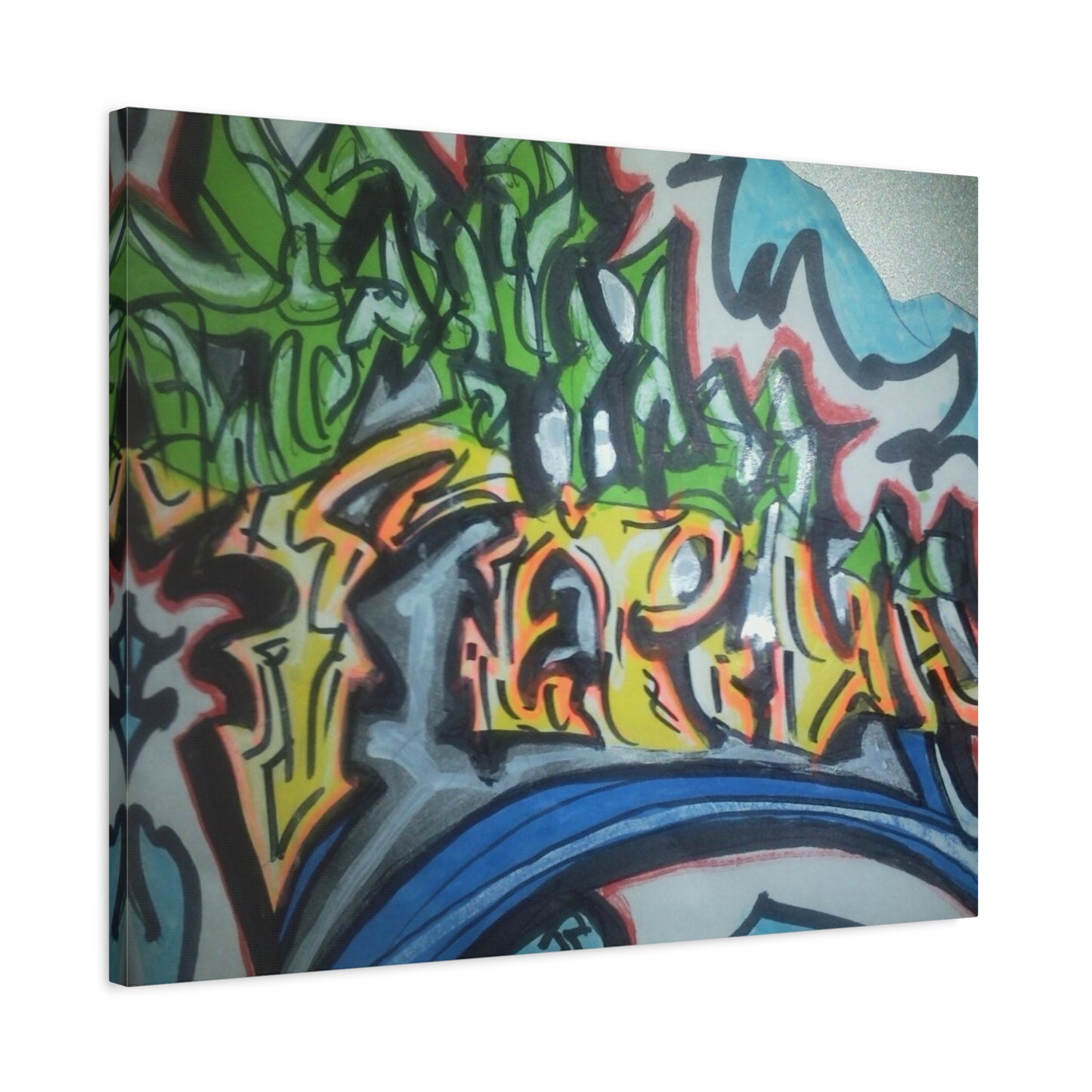 Graffiti Street Art Canvas Print — Urban Colorful Wall Decor