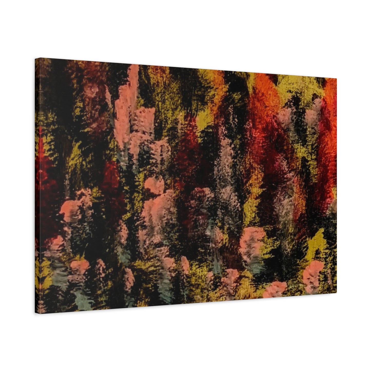 Autumn Forest Abstract — Matte Stretched Canvas