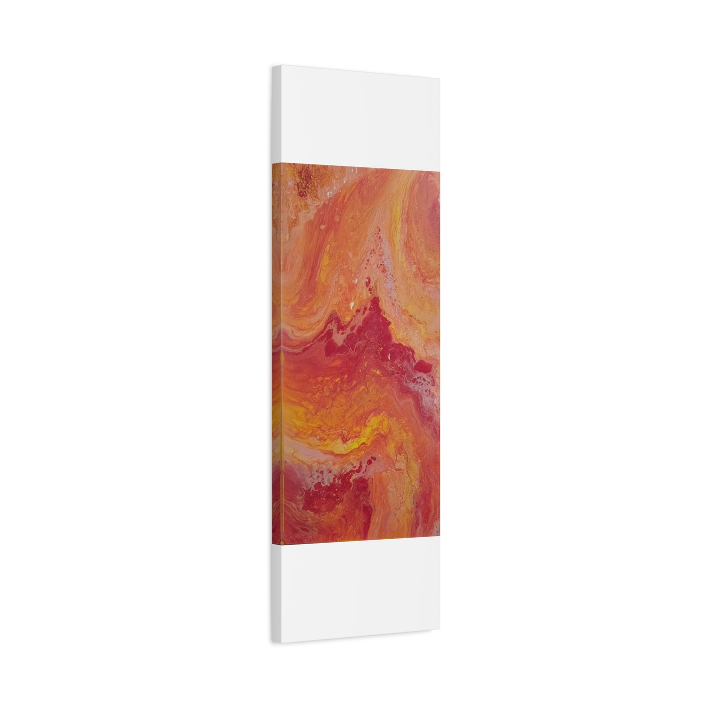 Abstract Pepto Popured - Sunset Swirl Matte Canvas Art - Stretched 1.25"