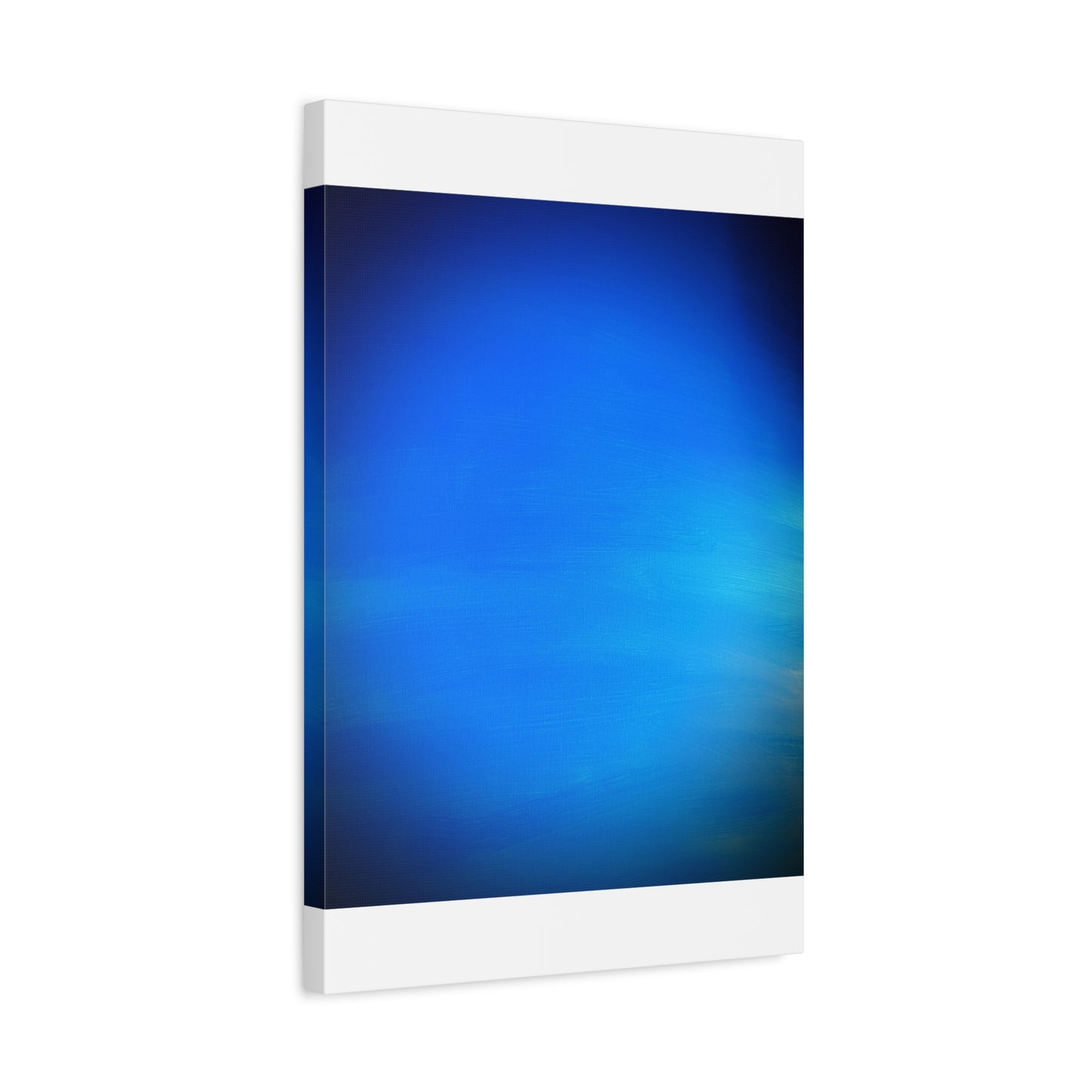 Blue Burst - Gradient Matte Canvas Print — Abstract Ocean Wall Art, Stretched 1.25"