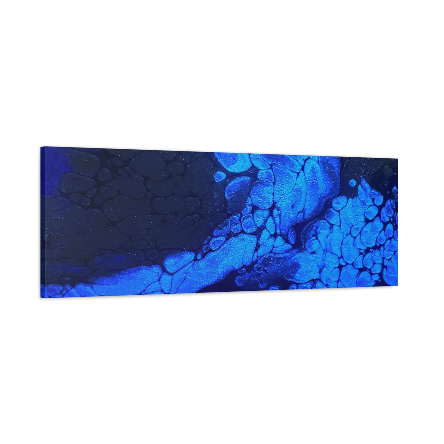Abstract Blue Ocean Canvas Print — Matte Stretched Wall Art