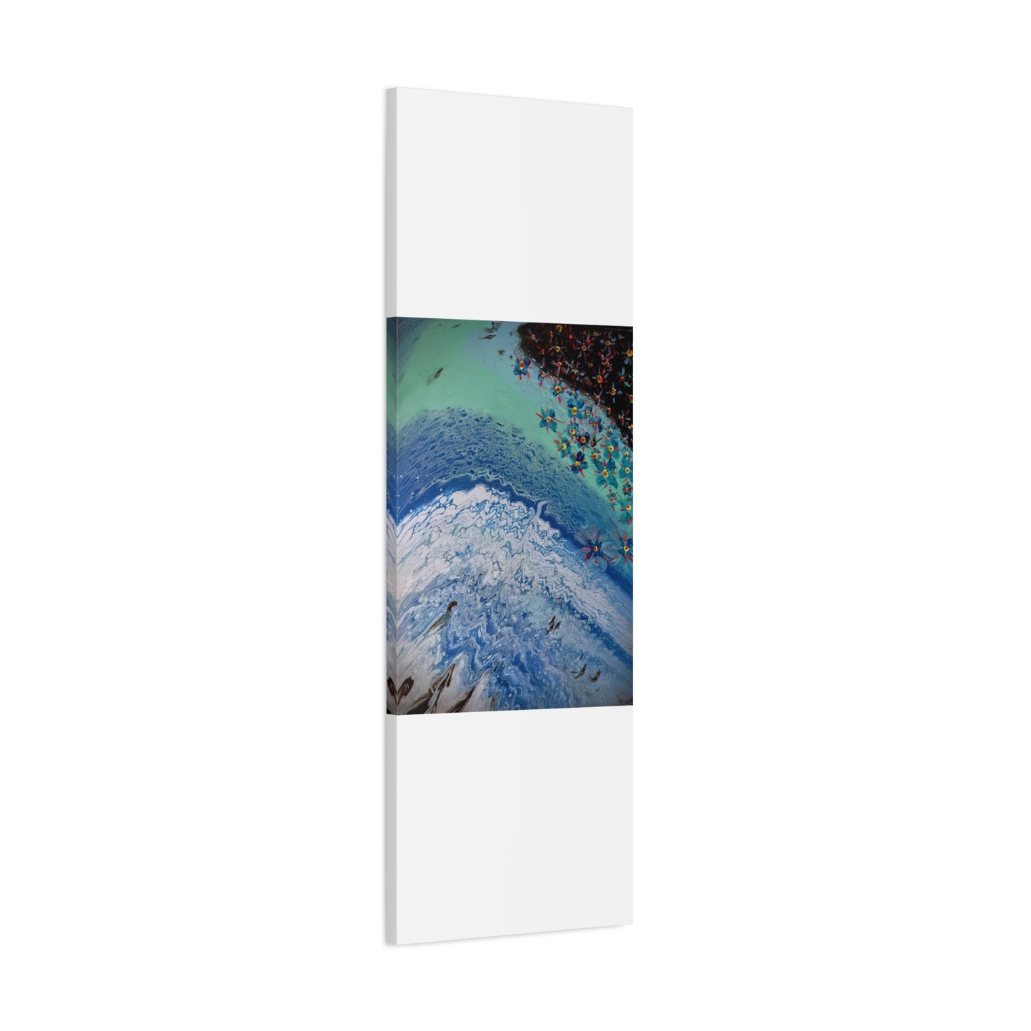 floetrol&flowers - Abstract Matte Canvas Print — Floral Accents Stretched Wall Art