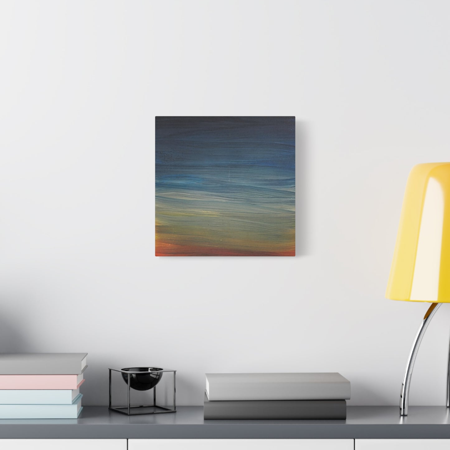 Abstract Coastal Sunset Canvas Print — Matte Stretched Wall Art