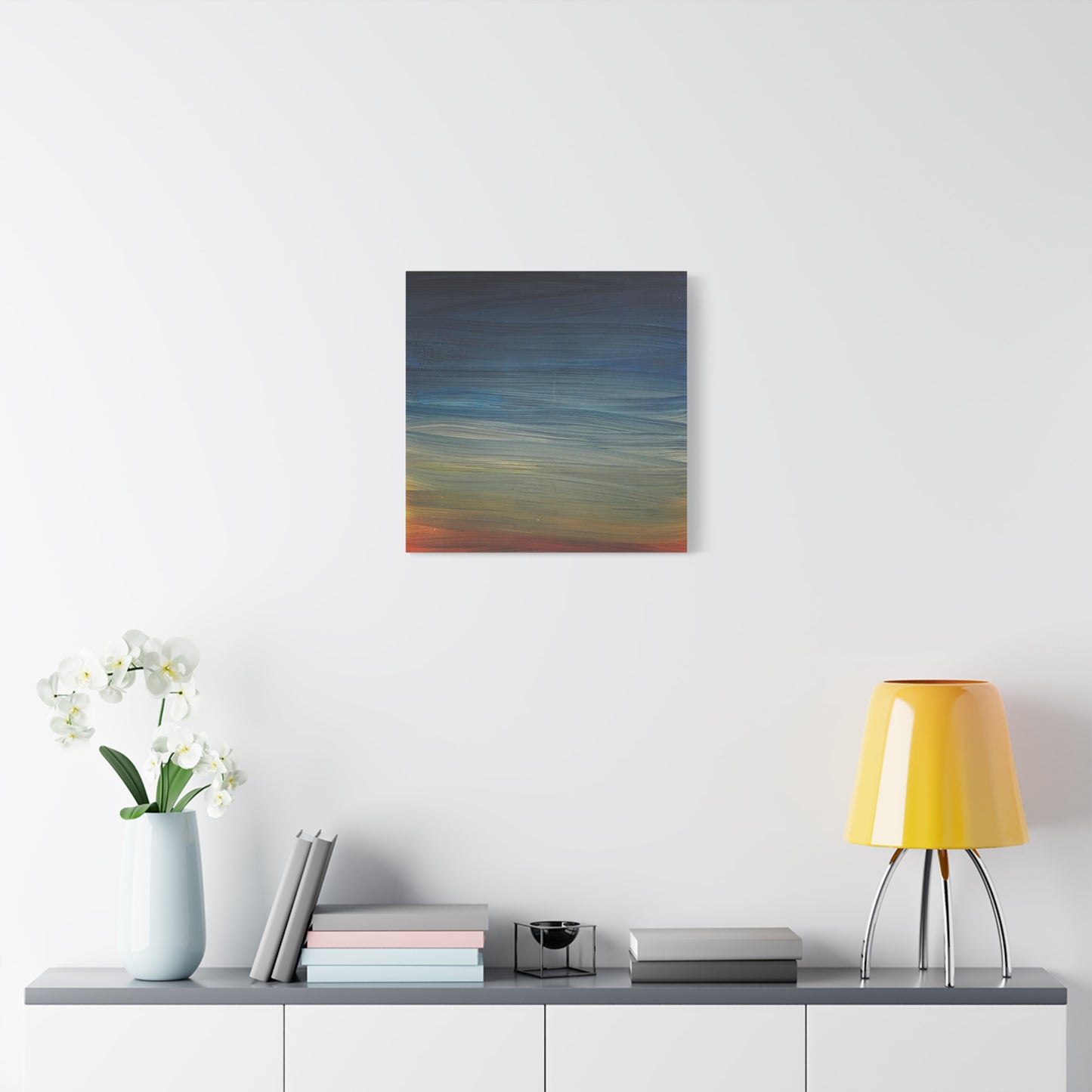 Abstract Coastal Sunset Canvas Print — Matte Stretched Wall Art