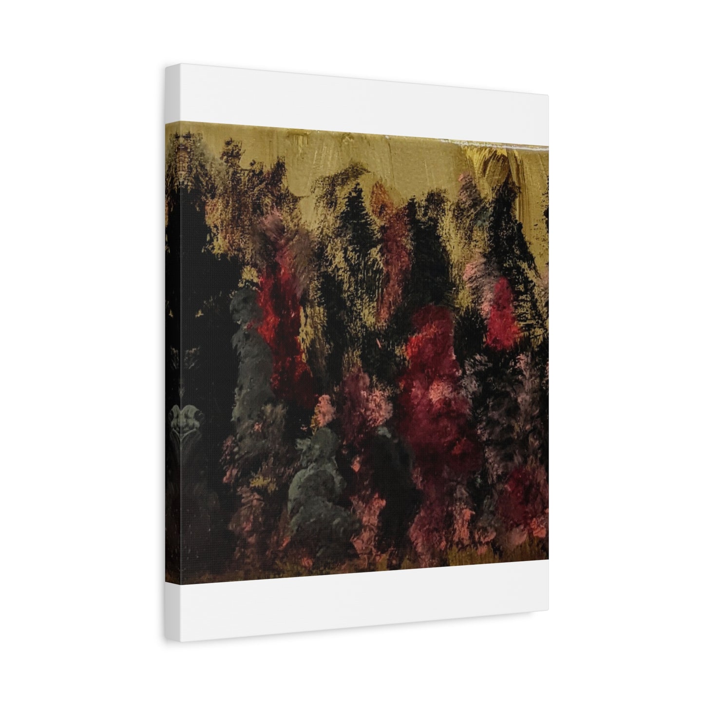 Autumn Forest Nightscape Matte Canvas Print — Stretched 1.25"