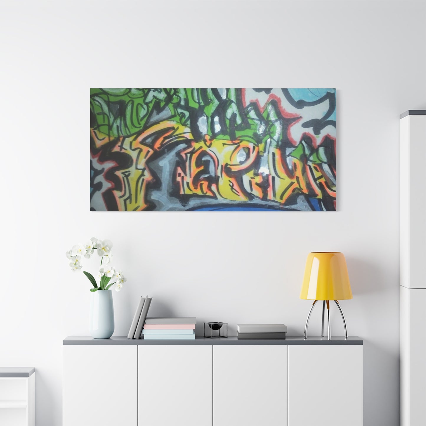 Graffiti Street Art Canvas Print — Urban Colorful Wall Decor