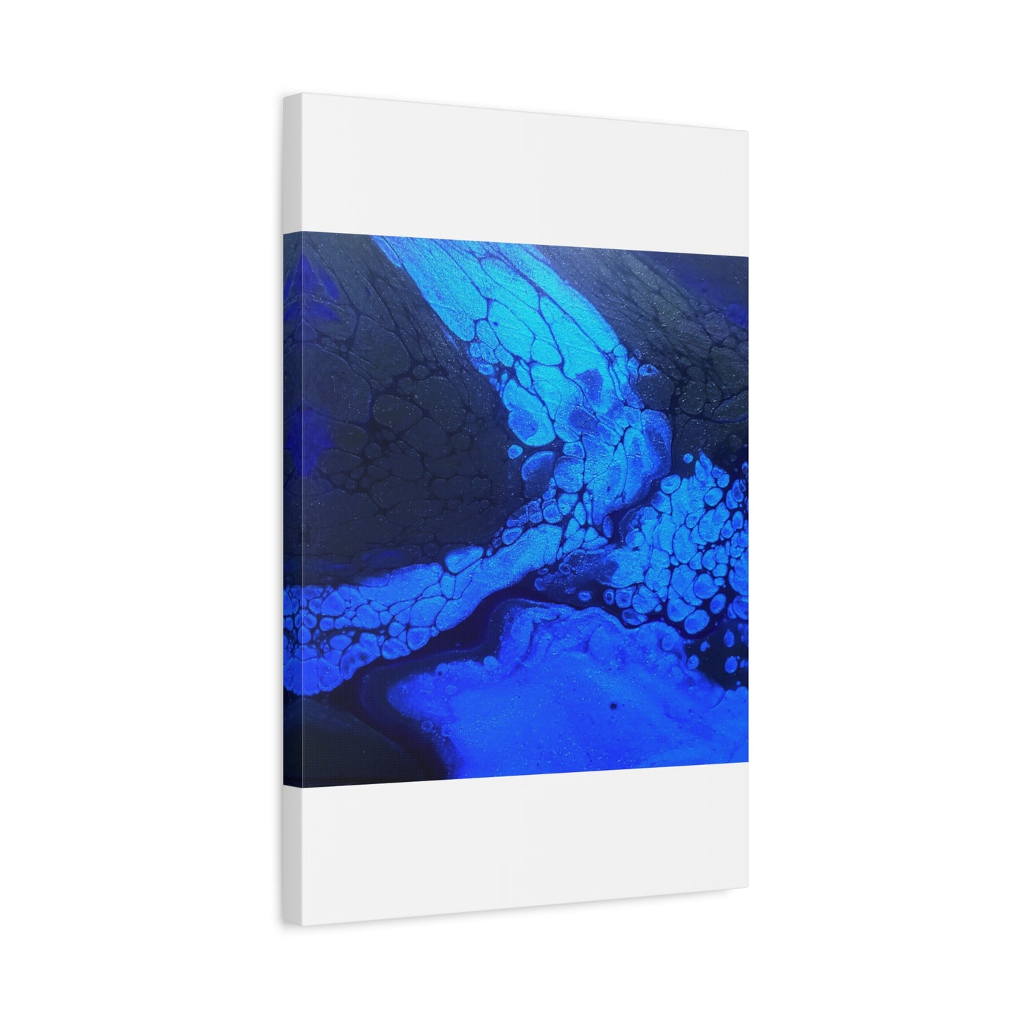 Abstract Blue Ocean Canvas Print — Matte Stretched Wall Art