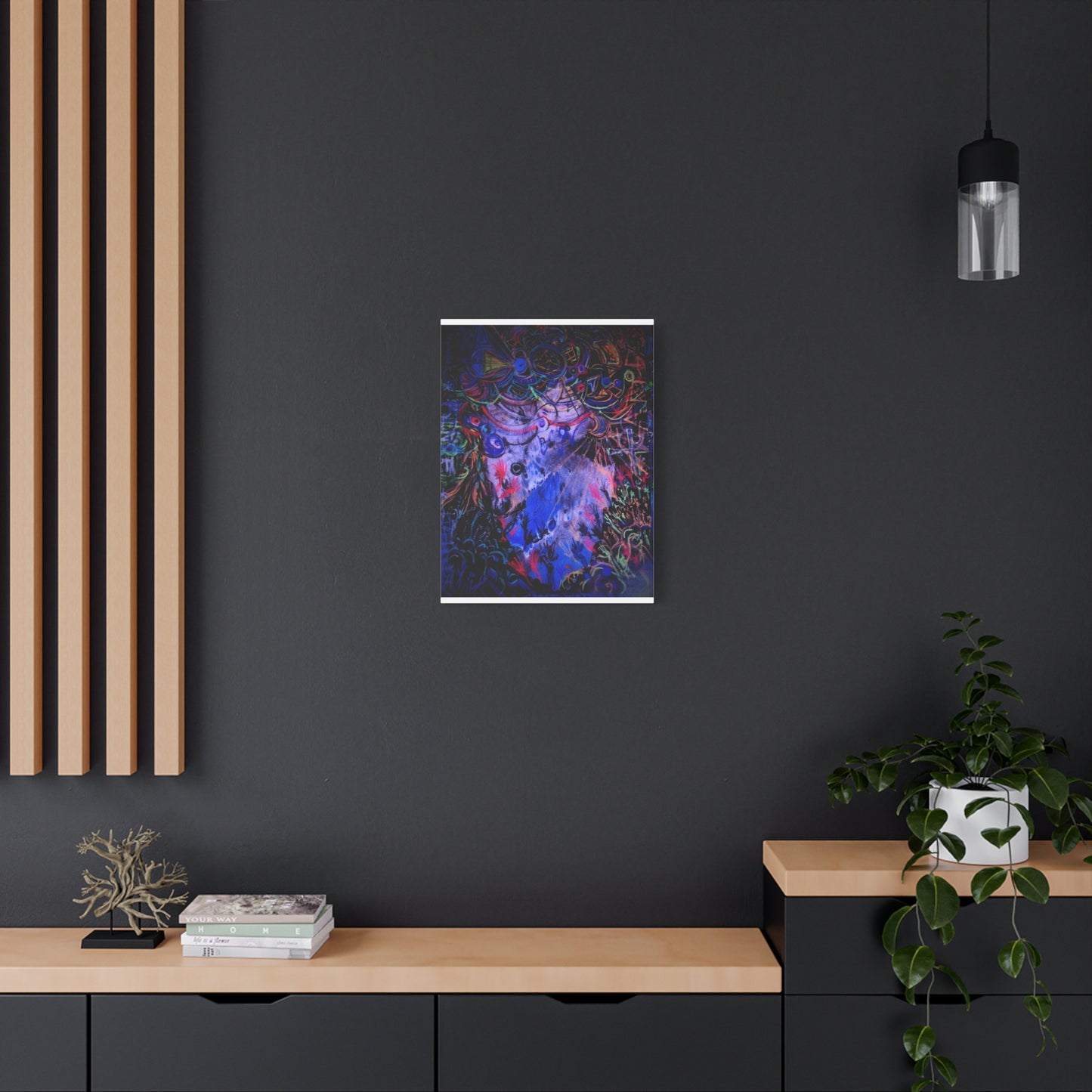 soul_extractions - Abstract Neon Canvas Art - Vibrant Psychedelic Wall Decor