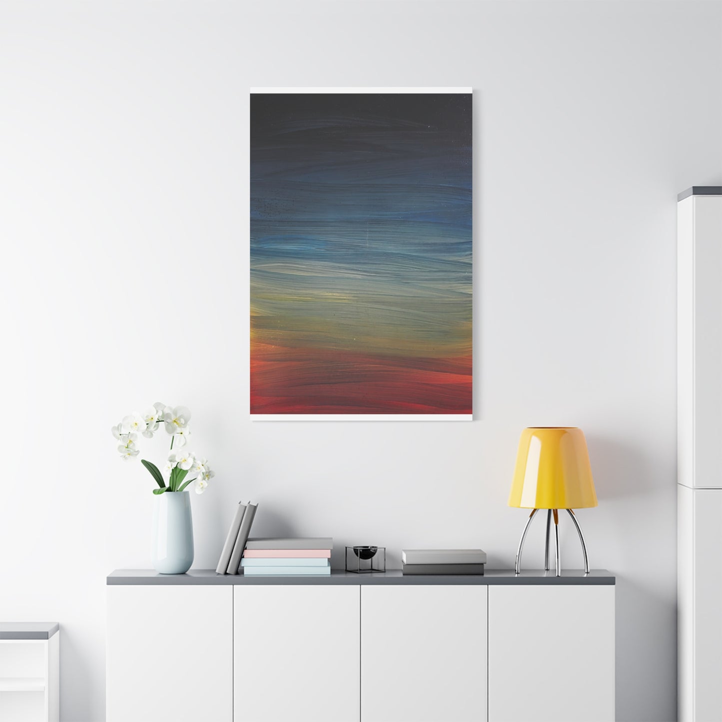 Abstract Coastal Sunset Canvas Print — Matte Stretched Wall Art