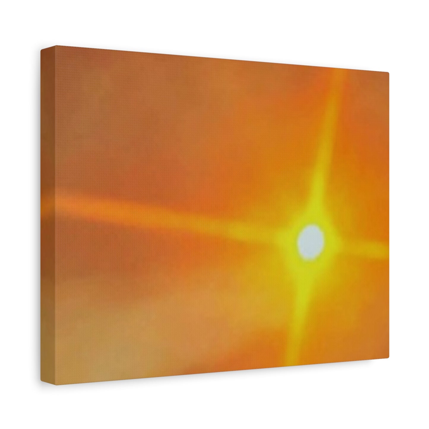 Sunburst Sunset Canvas Print — Warm Abstract Wall Art