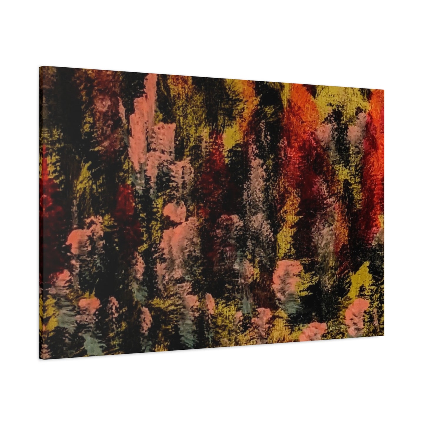 Autumn Forest Abstract — Matte Stretched Canvas