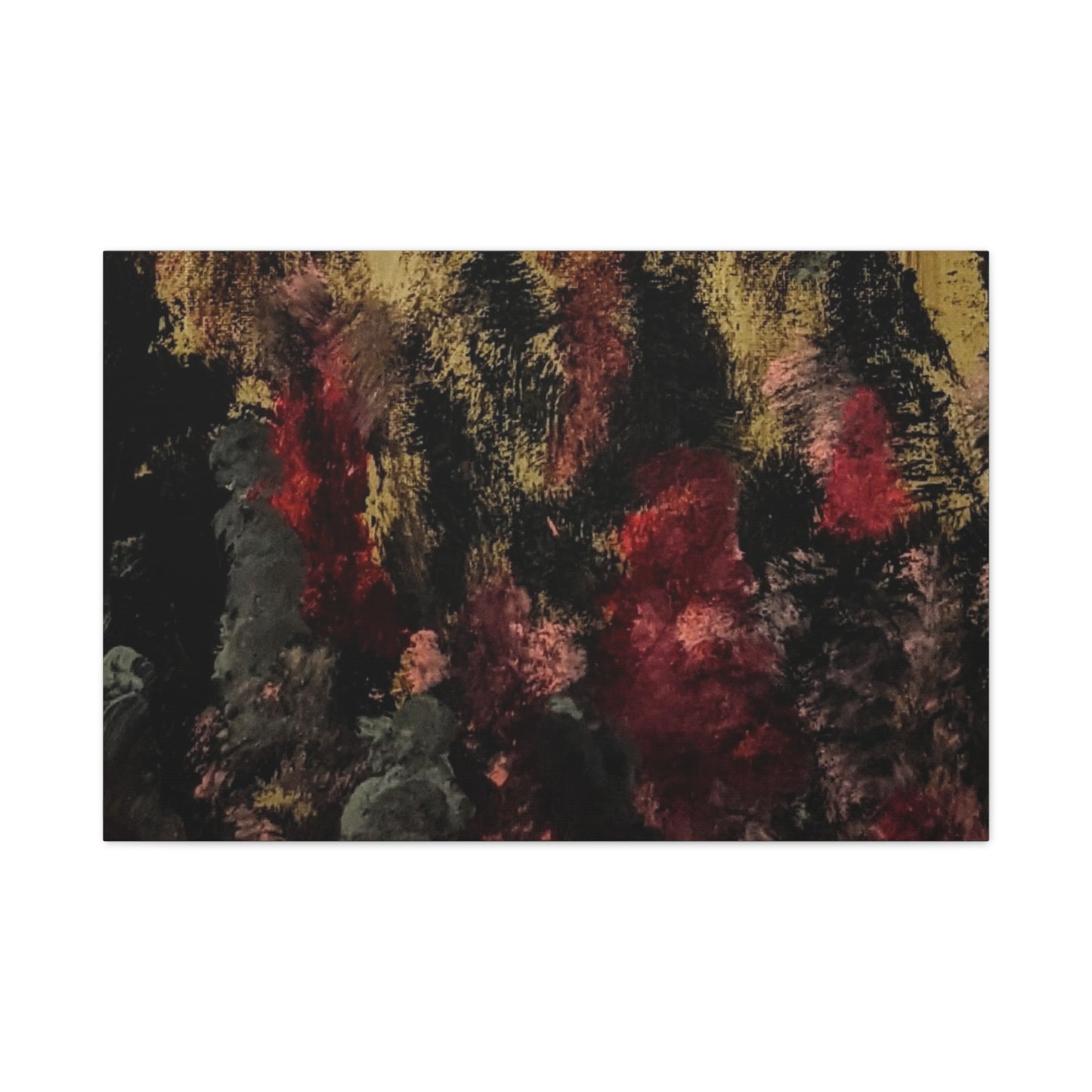 Autumn Forest Nightscape Matte Canvas Print — Stretched 1.25"