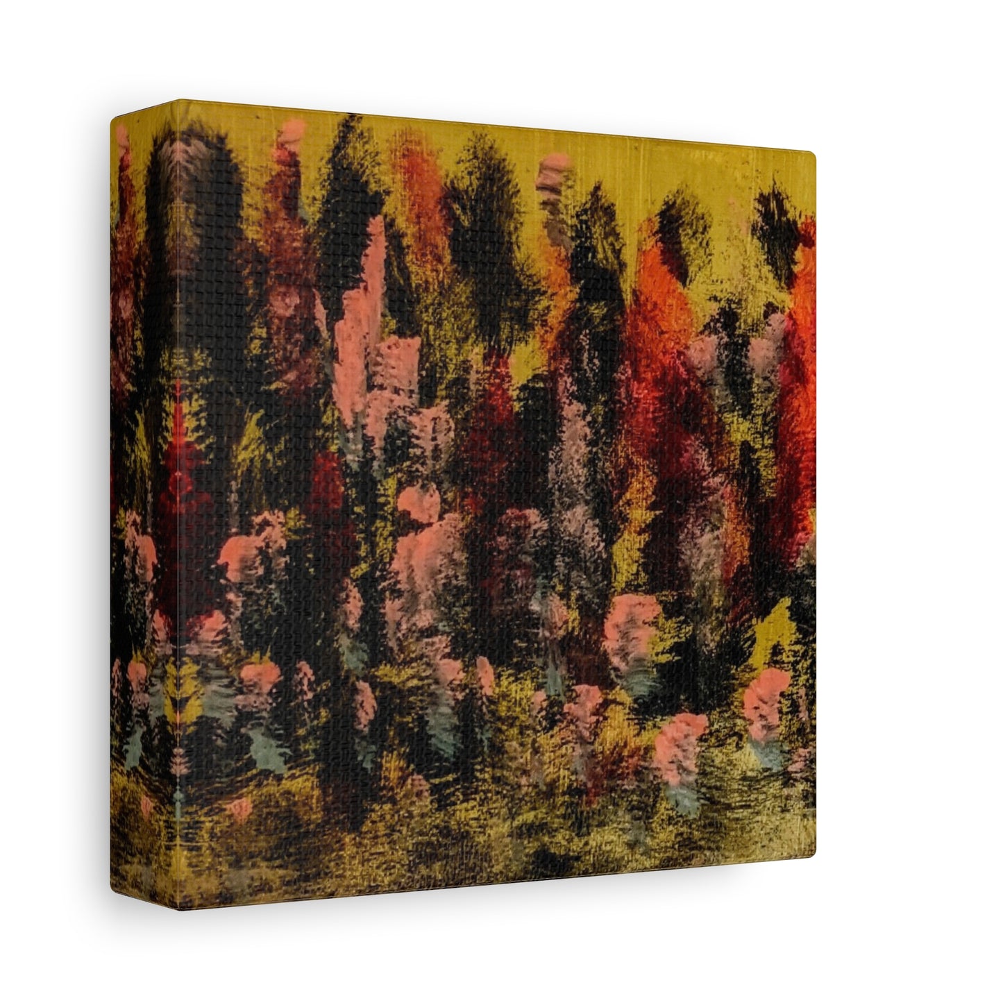 Autumn Forest Abstract — Matte Stretched Canvas
