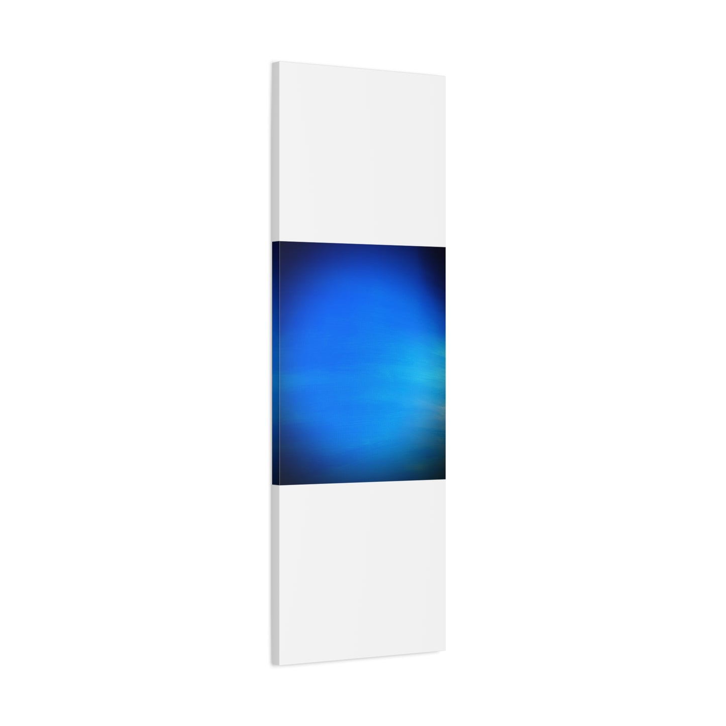 Blue Burst - Gradient Matte Canvas Print — Abstract Ocean Wall Art, Stretched 1.25"