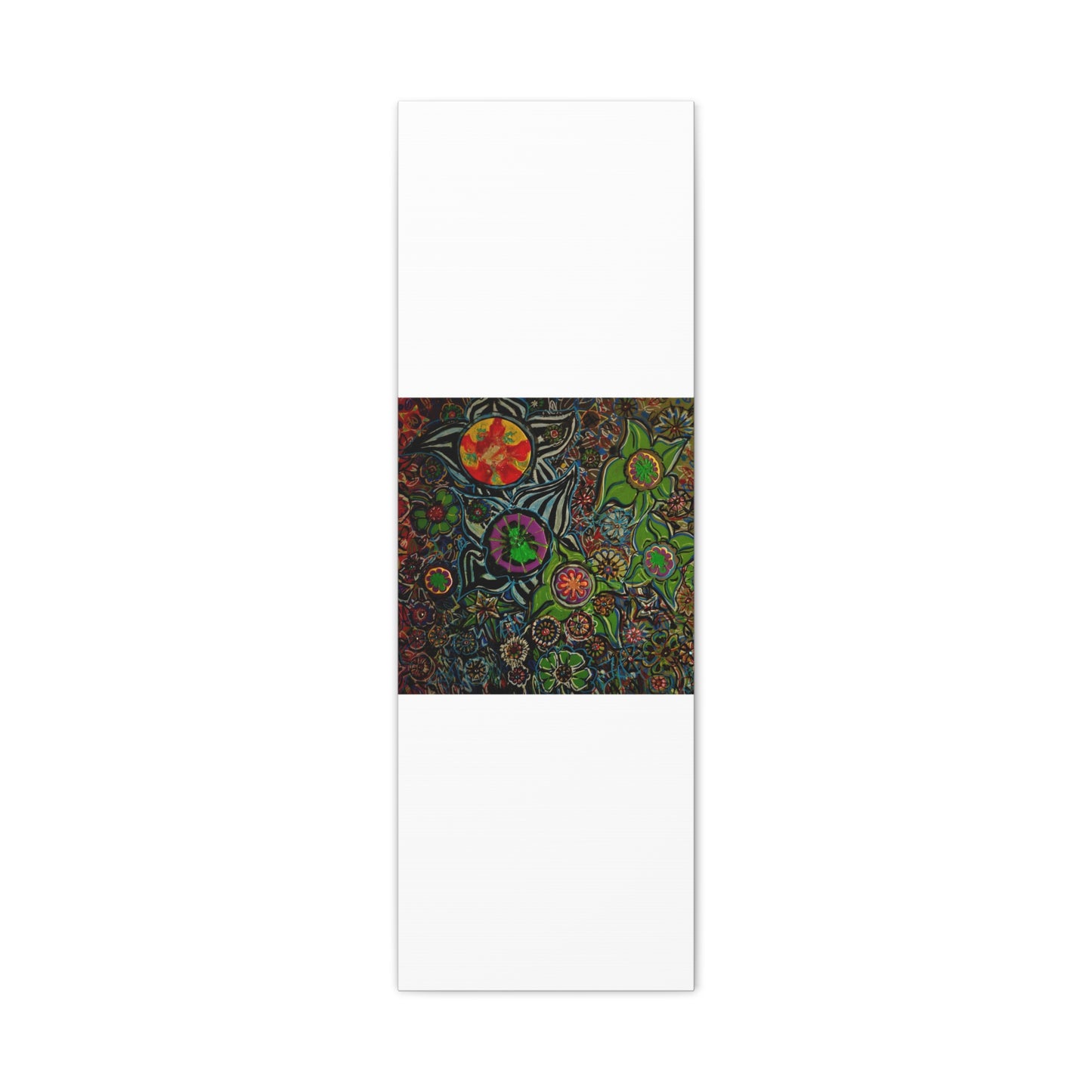 Urban_gardening-03 - Psychedelic Floral Canvas Print — Vibrant Abstract Garden Wall Art