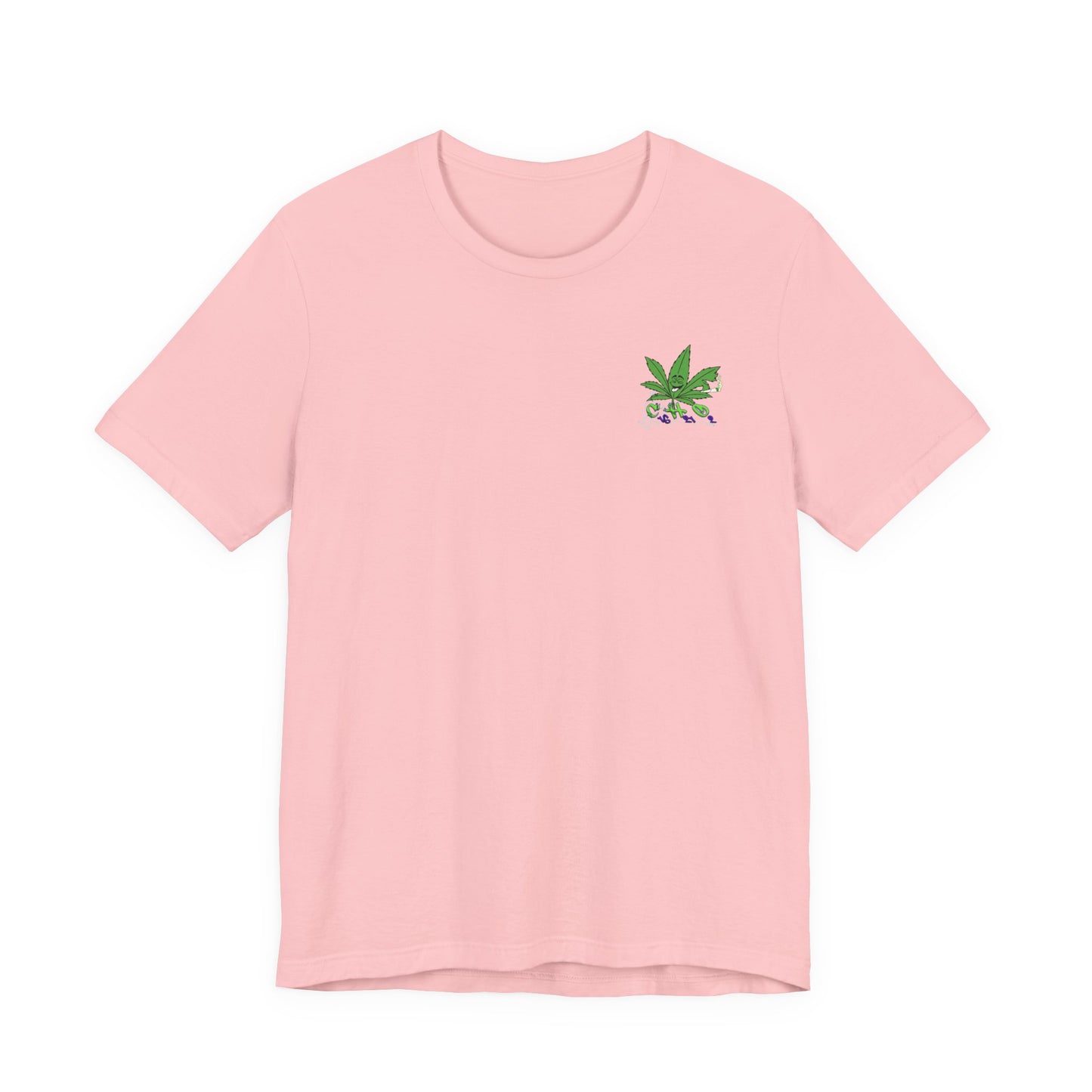 C16H21O2 - Minimal Marijuana Plant Graphic T-Shirt