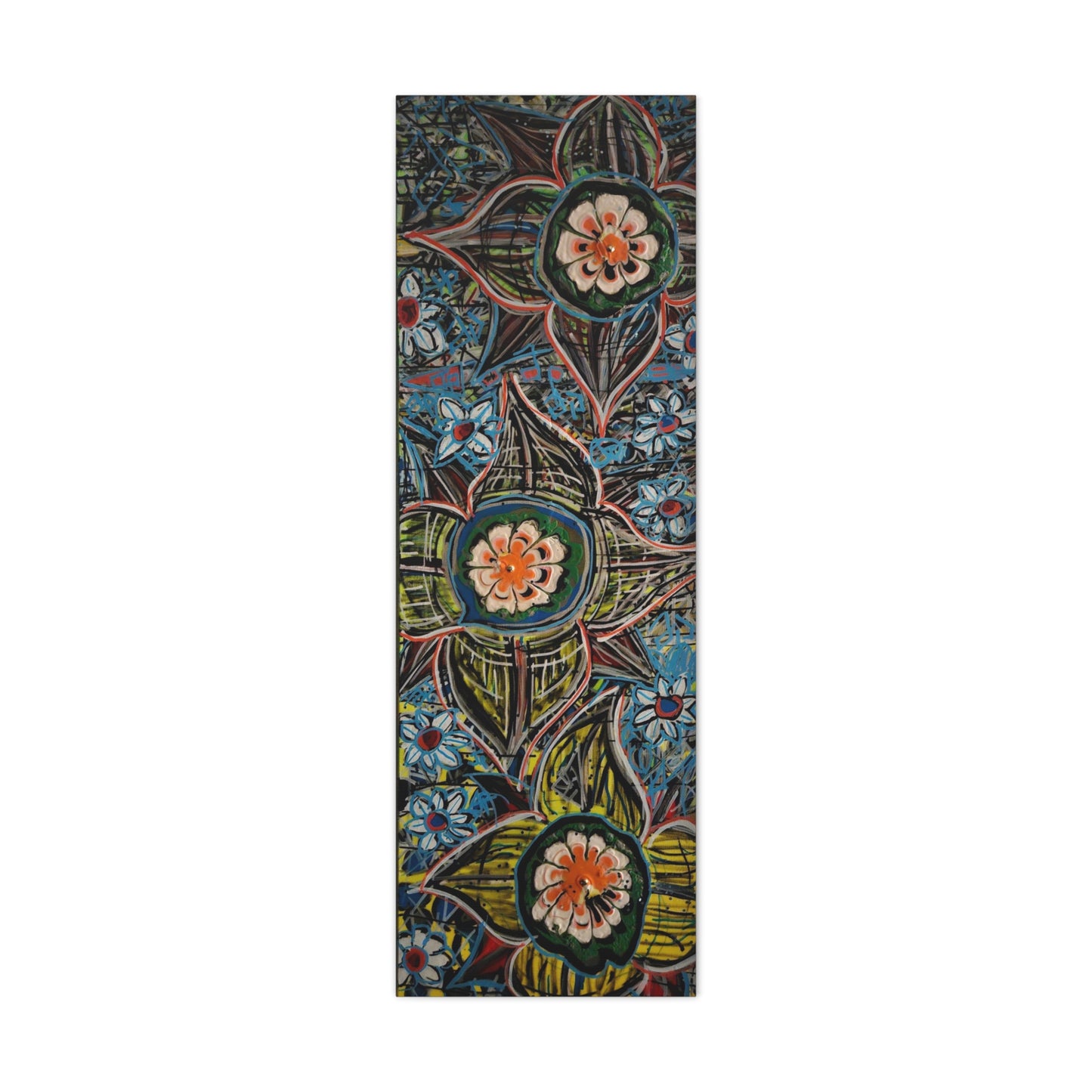 urban_gardening_02 - Abstract Floral Mandala Matte Canvas Print (Stretched 1.25")