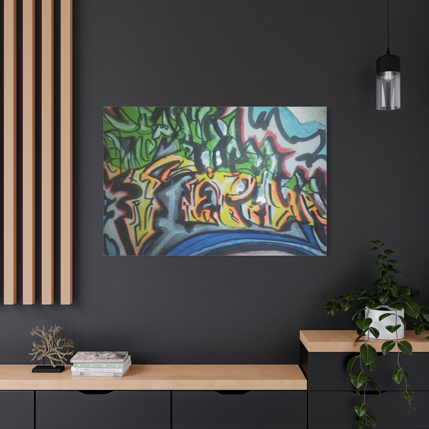 Graffiti Street Art Canvas Print — Urban Colorful Wall Decor