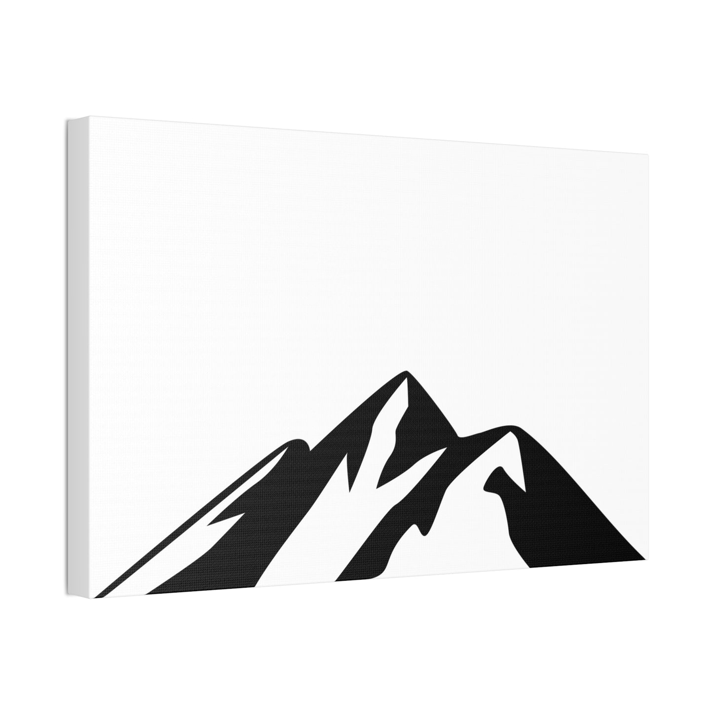 mountains002 - Mountain Silhouette Canvas Art