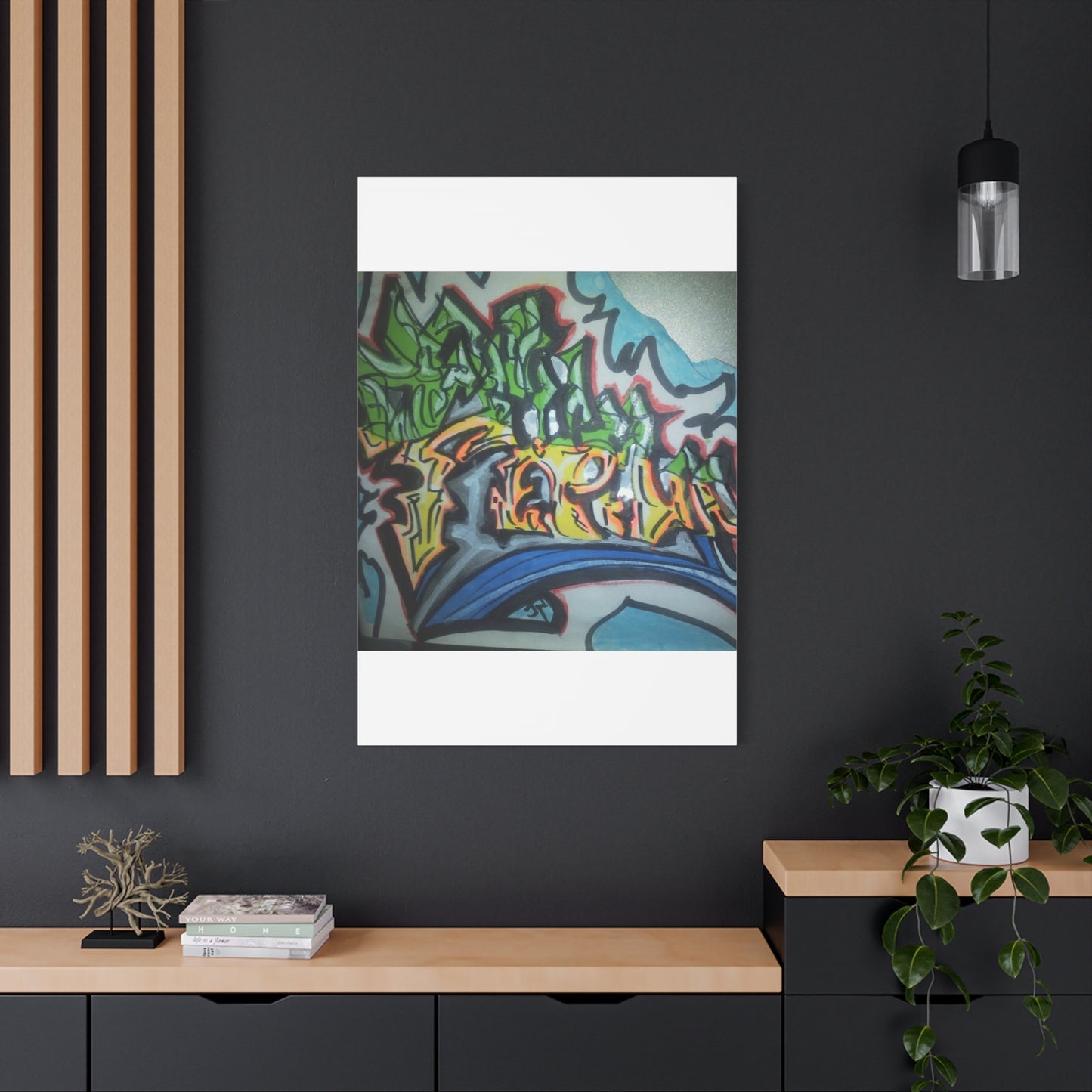 Graffiti Street Art Canvas Print — Urban Colorful Wall Decor