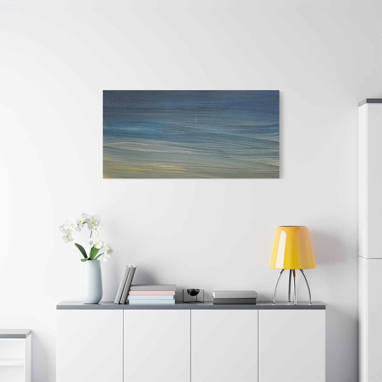 Abstract Coastal Sunset Canvas Print — Matte Stretched Wall Art