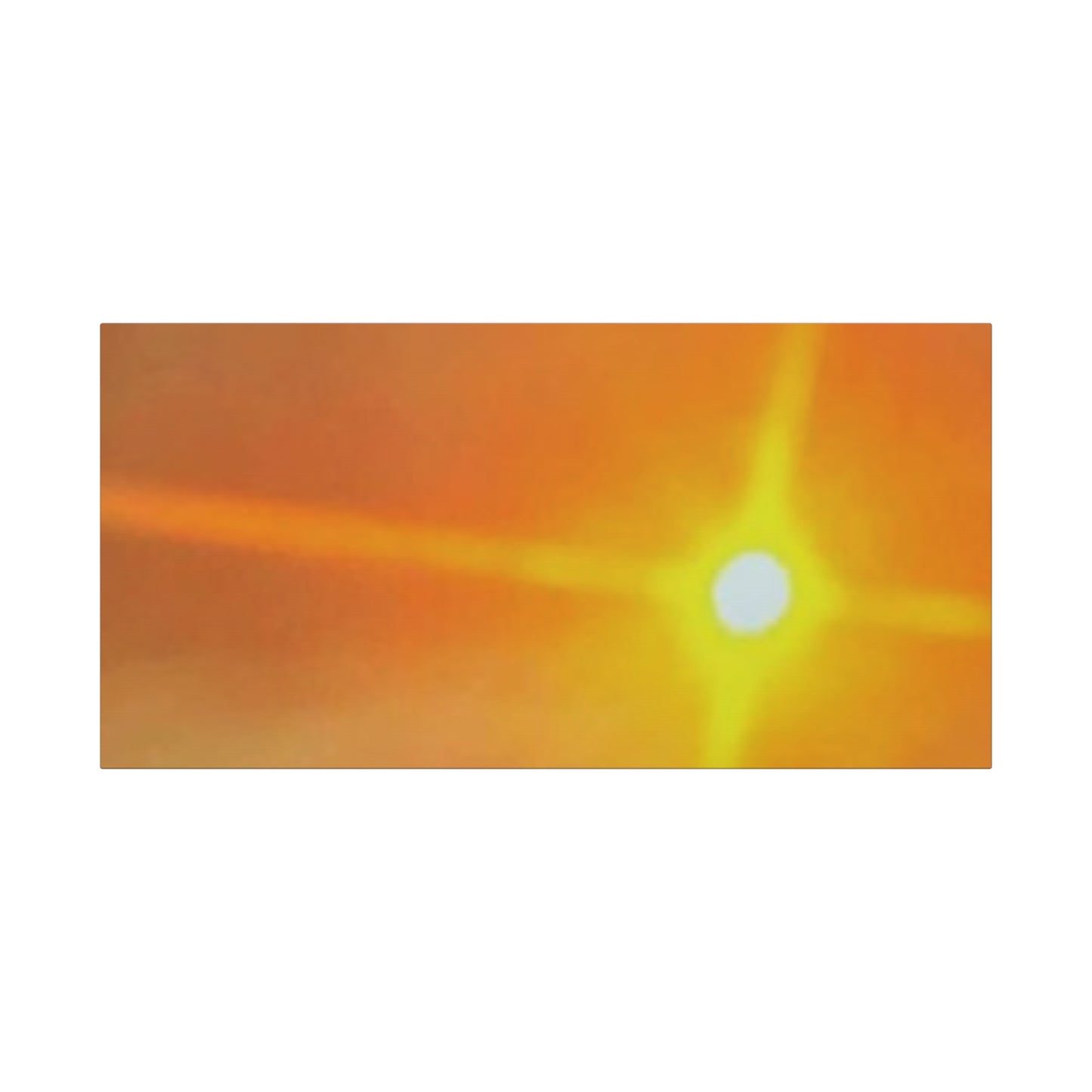 Sunburst Sunset Canvas Print — Warm Abstract Wall Art