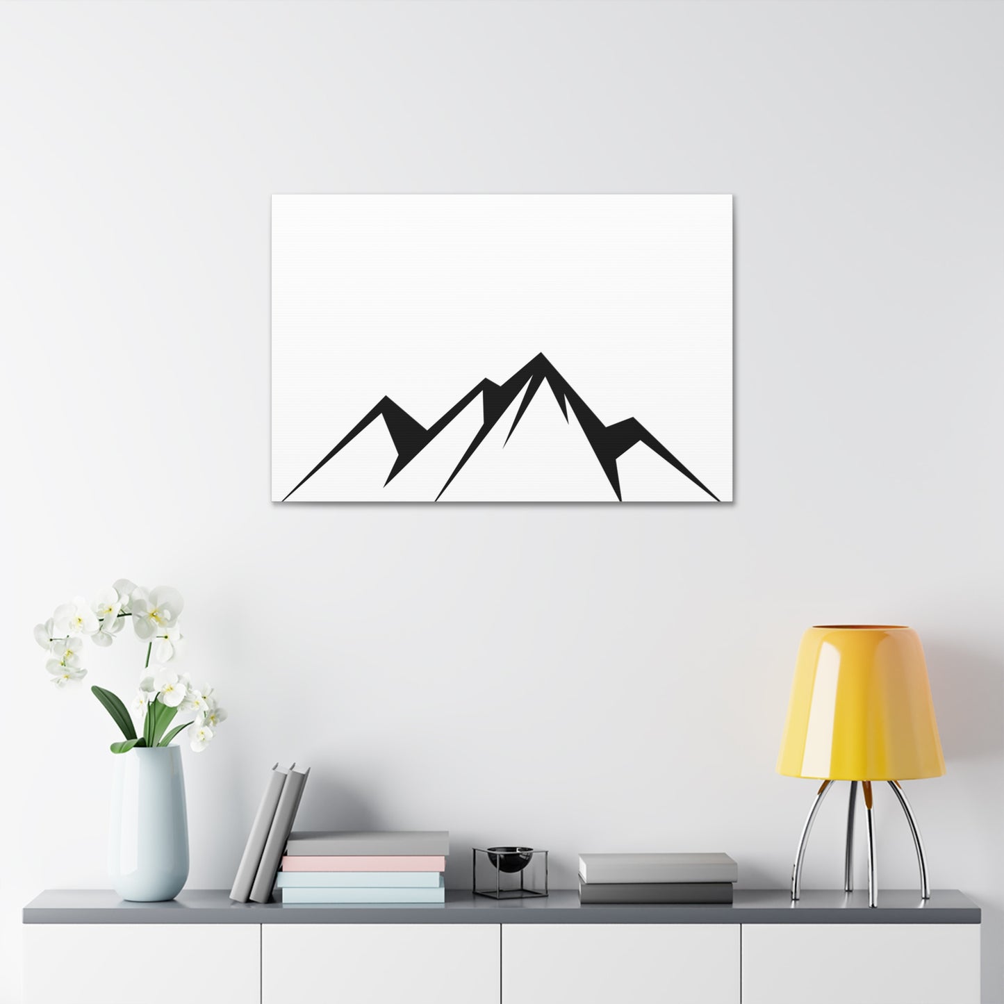 mountains005 - Black Mountain Canvas Art Print