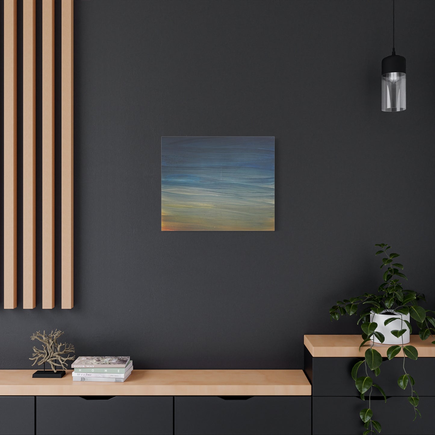 Abstract Coastal Sunset Canvas Print — Matte Stretched Wall Art