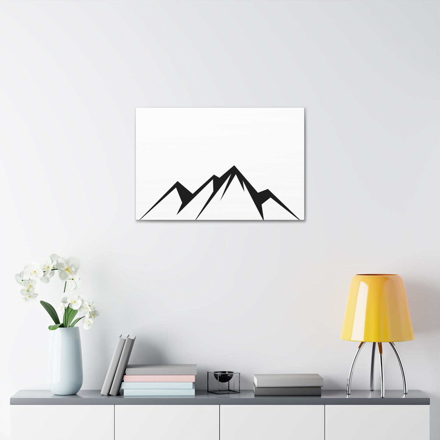 mountains005 - Black Mountain Canvas Art Print