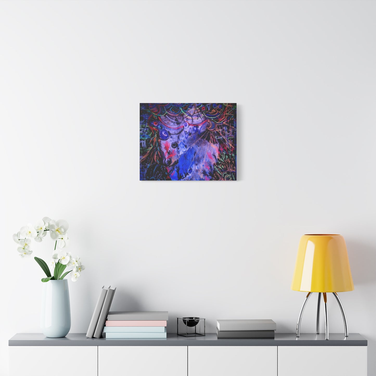 soul_extractions - Abstract Neon Canvas Art - Vibrant Psychedelic Wall Decor