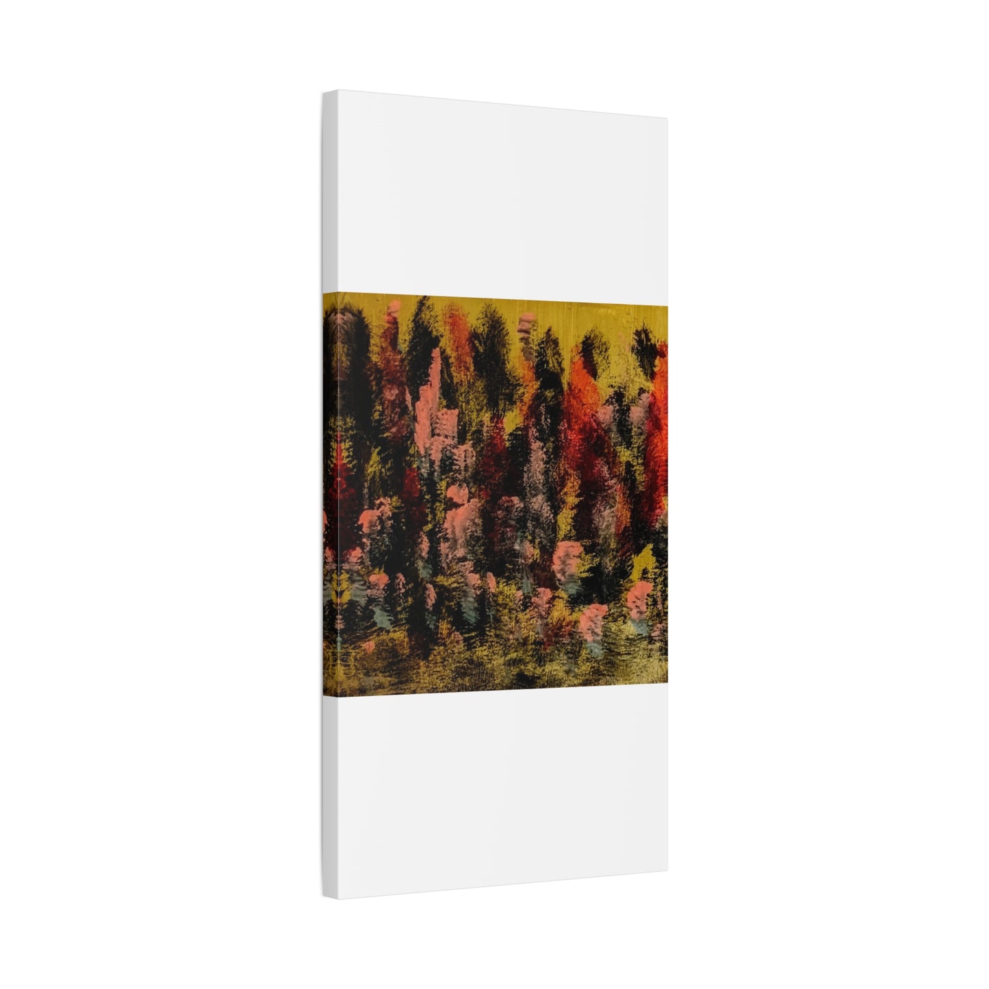 Autumn Forest Abstract — Matte Stretched Canvas