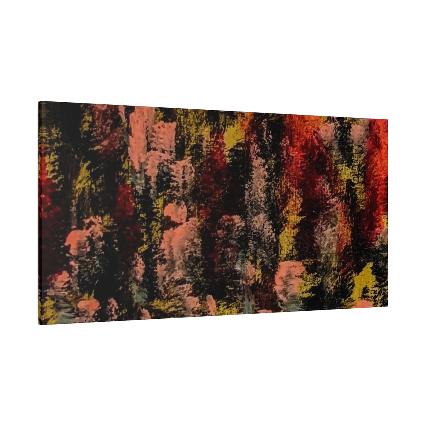 Autumn Forest Abstract — Matte Stretched Canvas