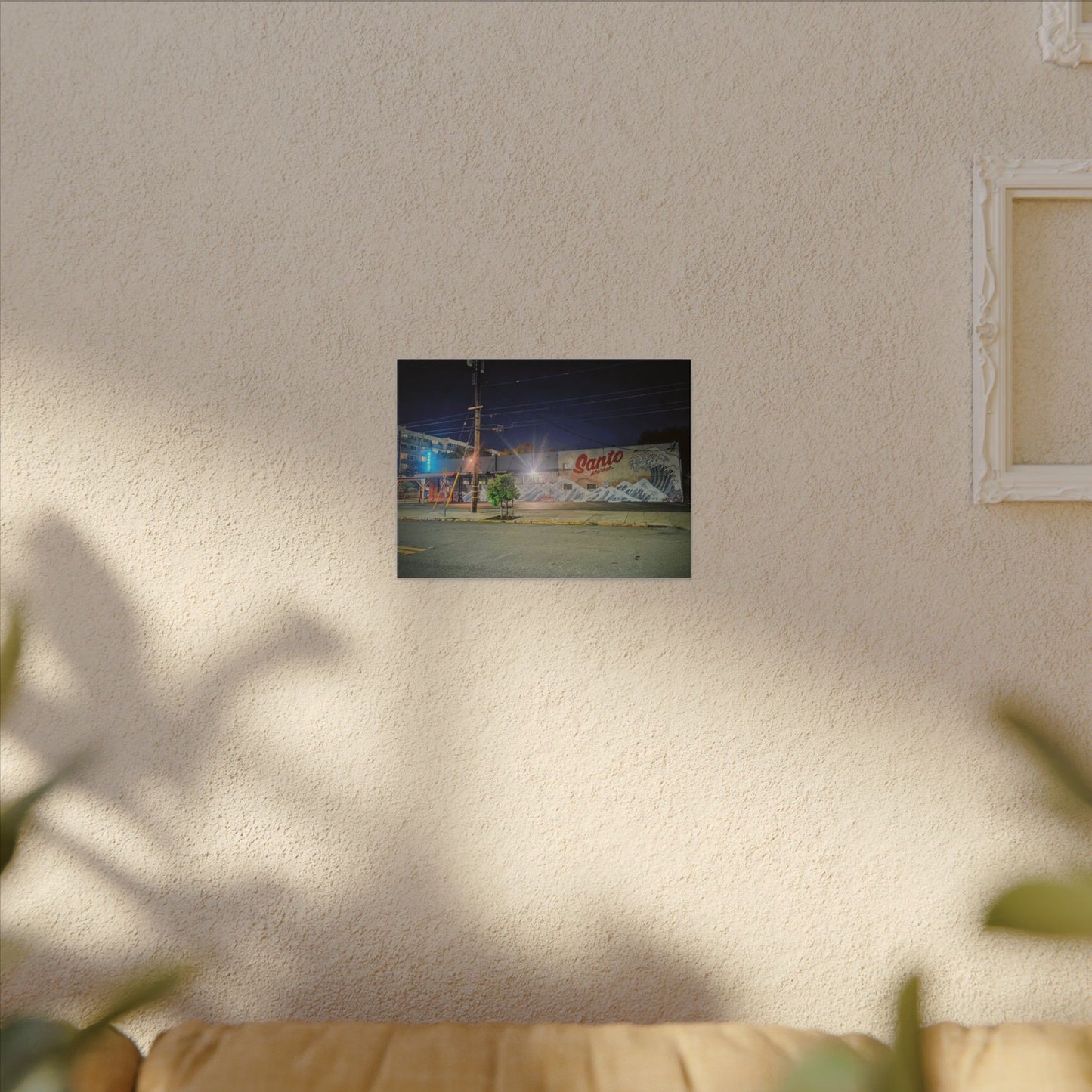 Santo Market Mural (7th&taylor)— Nighttime Urban Wall Art