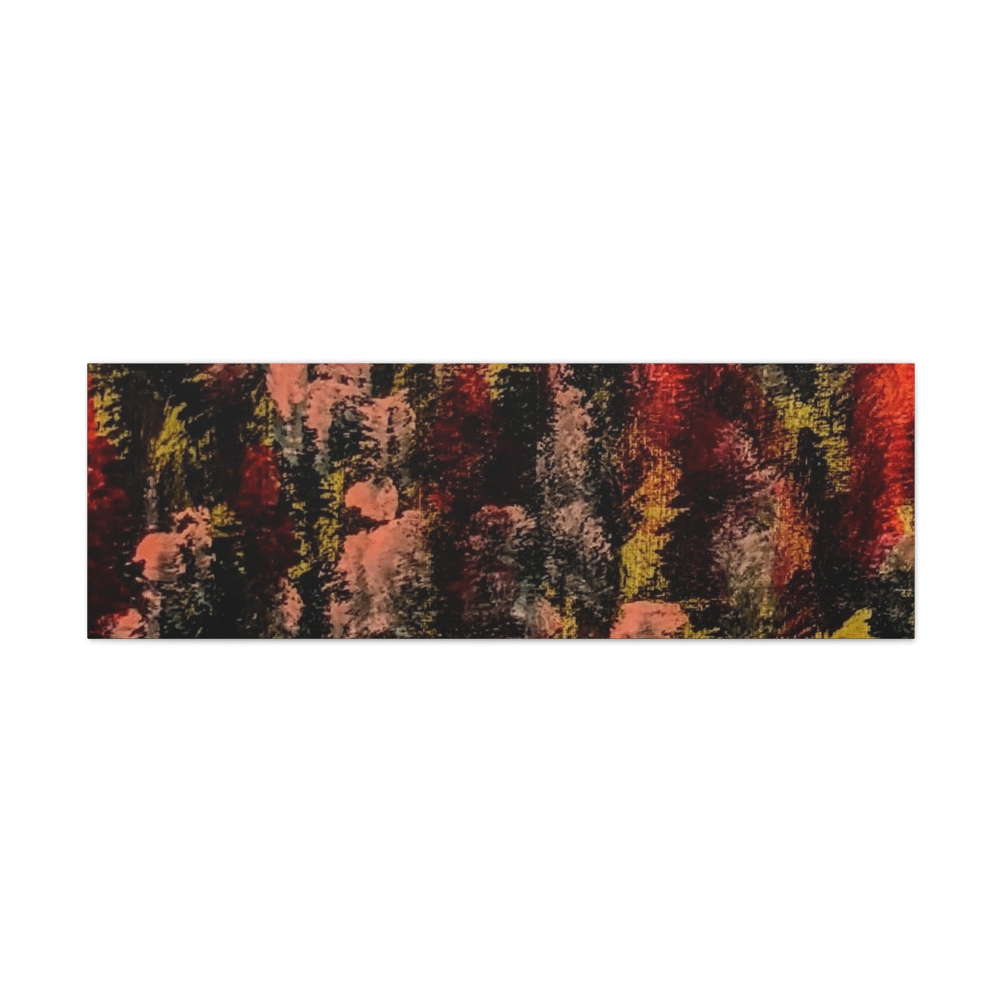 Autumn Forest Abstract — Matte Stretched Canvas