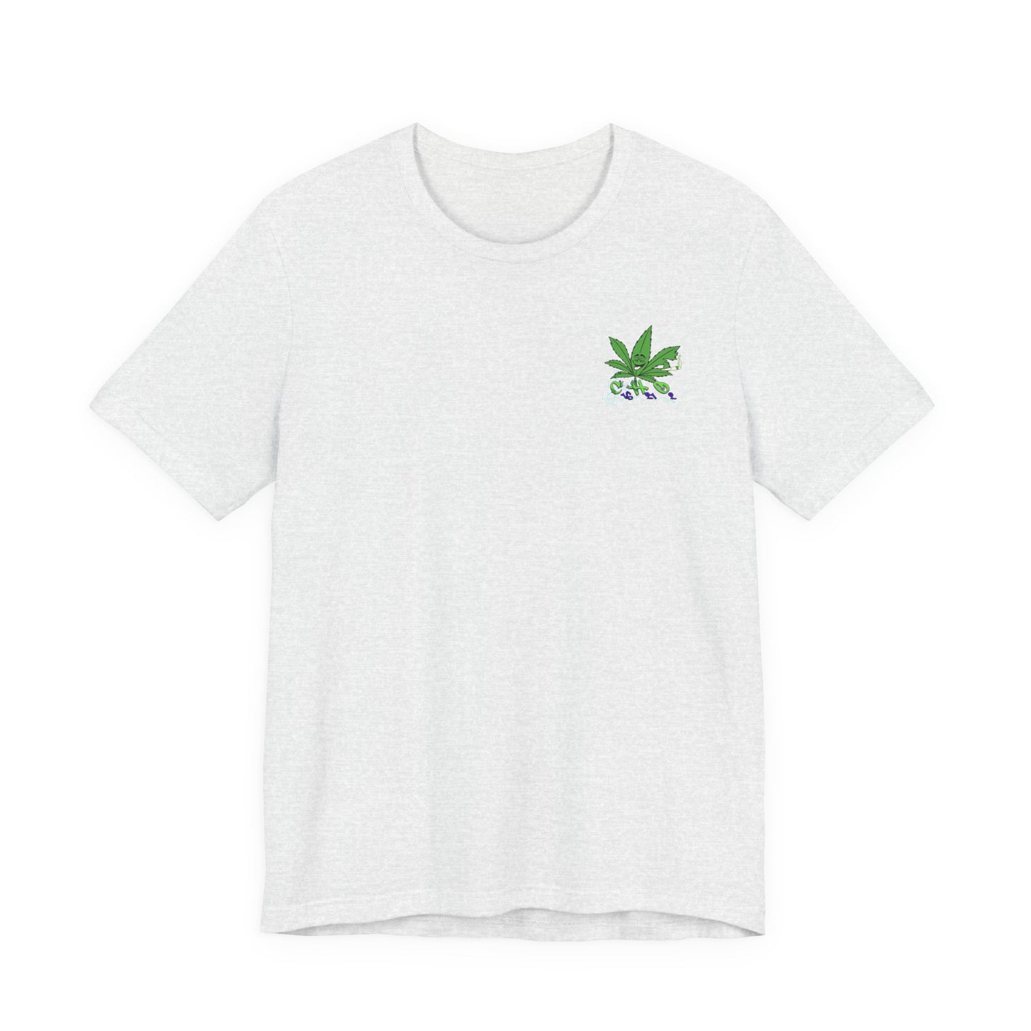 C16H21O2 - Minimal Marijuana Plant Graphic T-Shirt