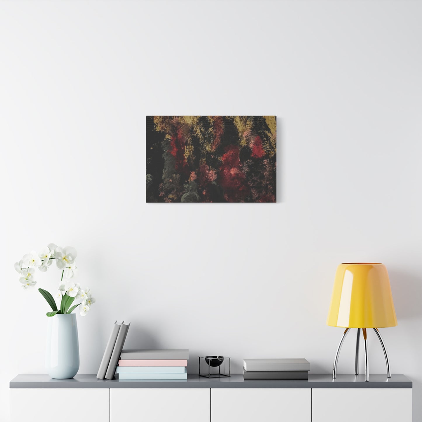 Autumn Forest Nightscape Matte Canvas Print — Stretched 1.25"