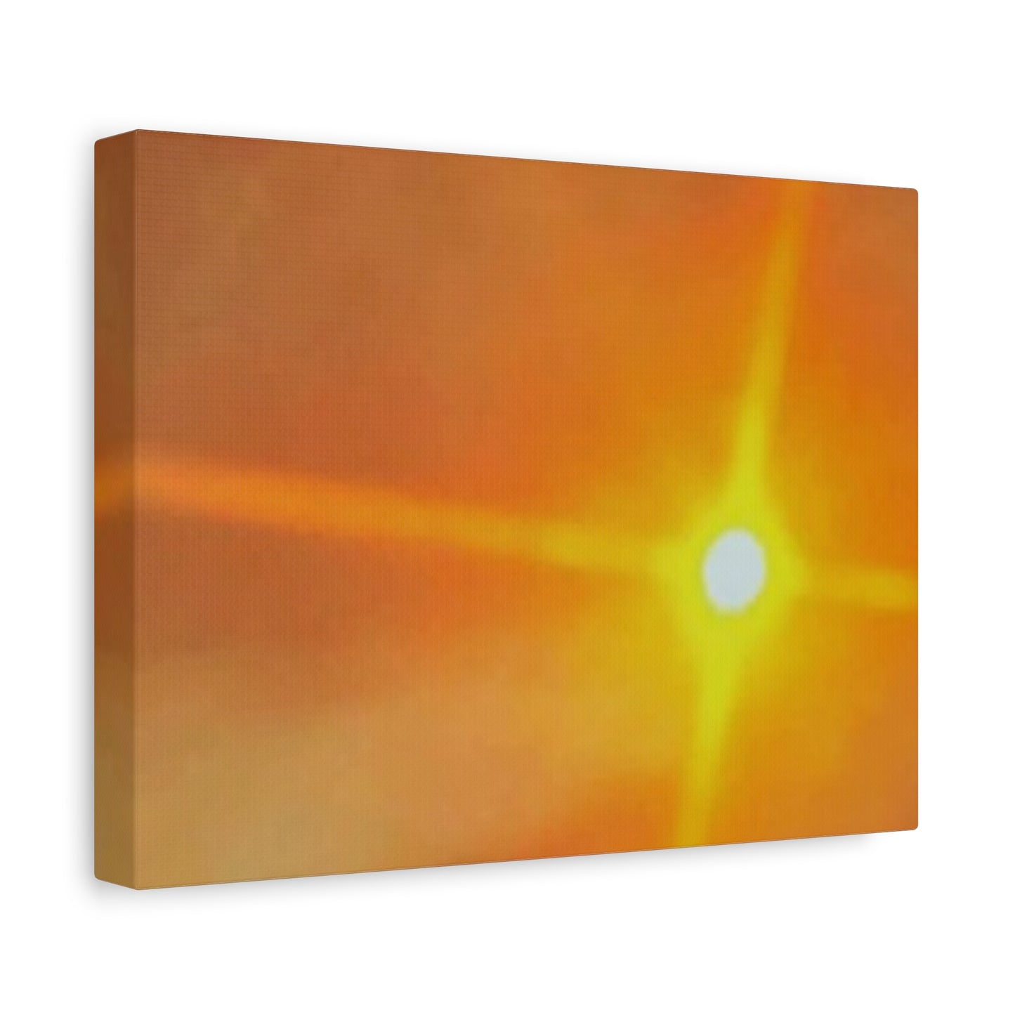 Sunburst Sunset Canvas Print — Warm Abstract Wall Art