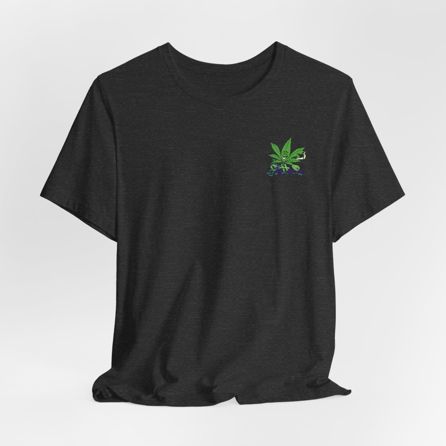 C16H21O2 - Minimal Marijuana Plant Graphic T-Shirt